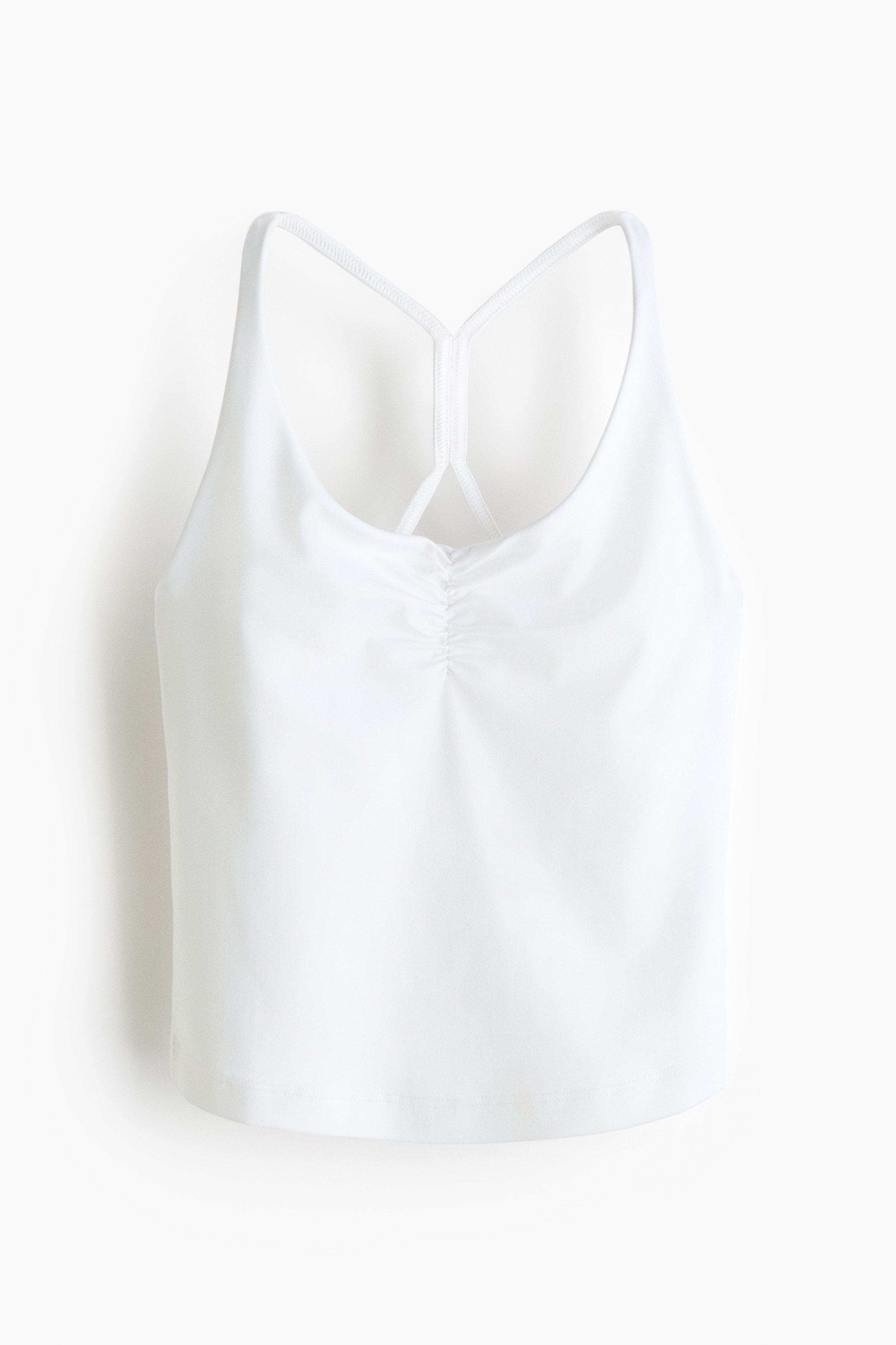 Sporttanktop met SoftMove™ - White/Zwart/Lichtroze