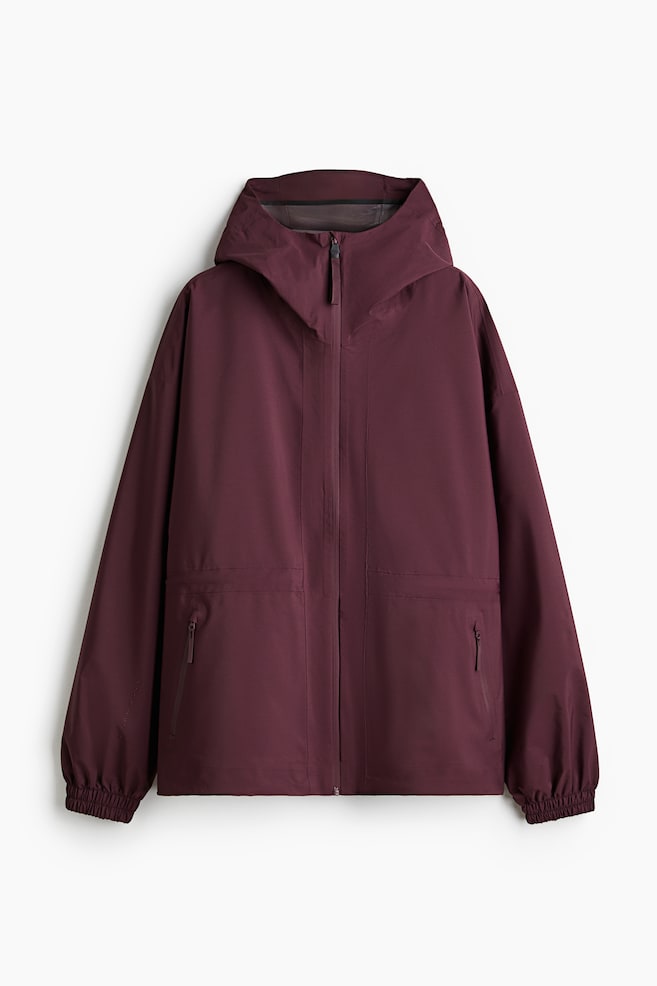 Regnjacka med StormMove™ - Ljus vinröd/Beige/Svart/Vit - 1