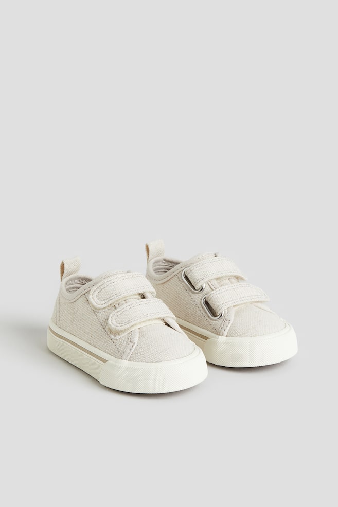 Sneakers en toile - Beige clair/Blanc/Vert ancien - 1