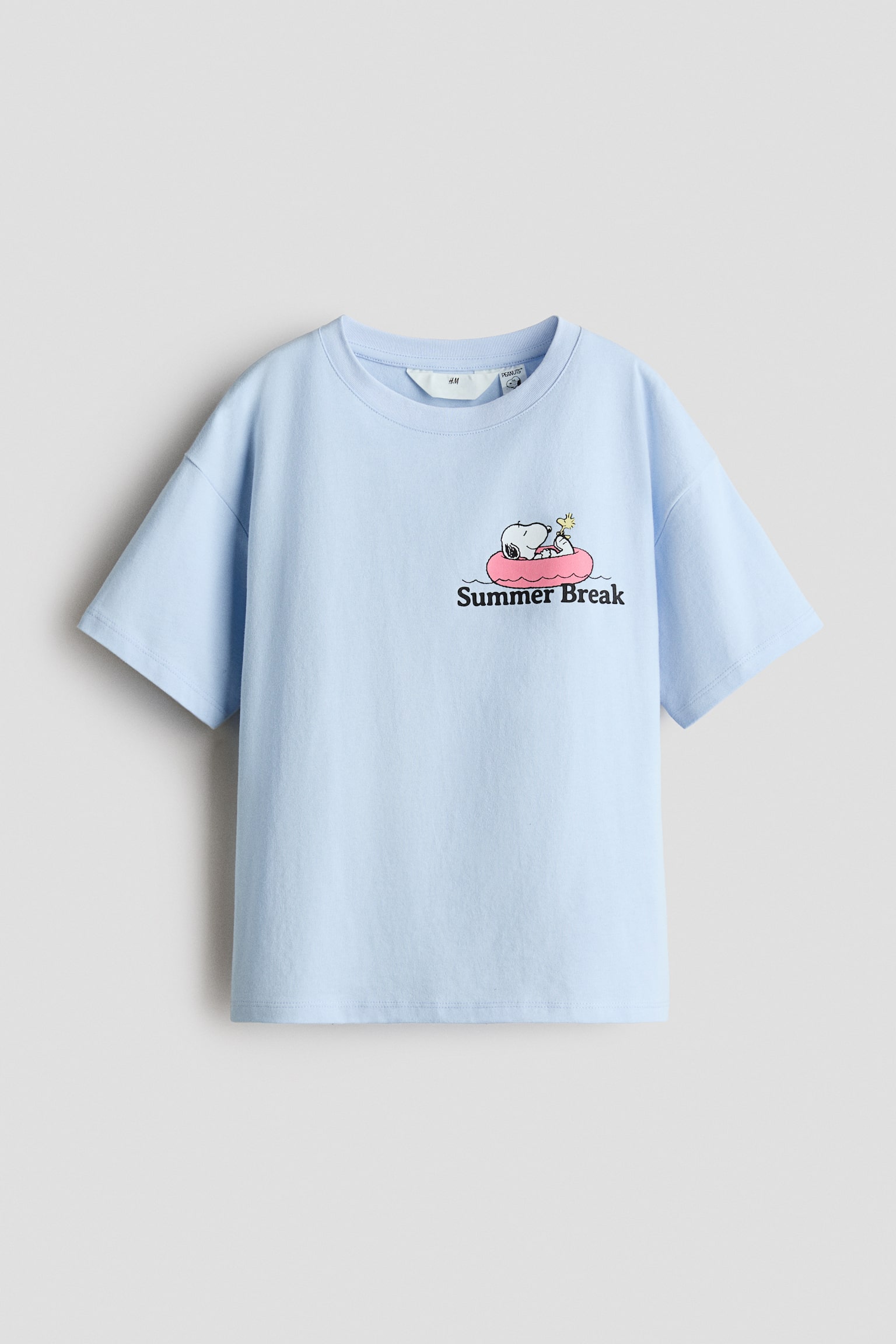 T-shirt en coton imprimé - Bleu clair/Snoopy/Gris clair/Lilo et Stitch/Blanc/Lilo et Stitch/Blanc/My Melody/Gris clair chiné/CapyFun/Rose clair/SmileyWorld🅫/Blanc/KPop Demon Hunters/Blanc/KPop Demon Hunters/Rose clair/KPop Demon Hunters/Jaune clair/My Melody/Blanc/Lilo et Stitch/Rose clair/My Melody