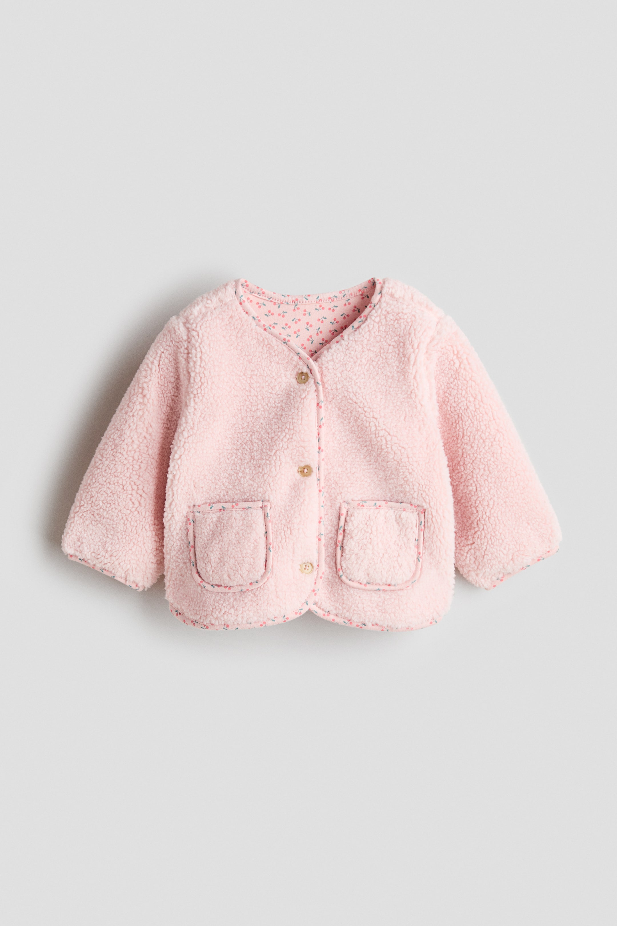 View larger image: Teddy jacket - Light pink - Kids | H&M IE 1