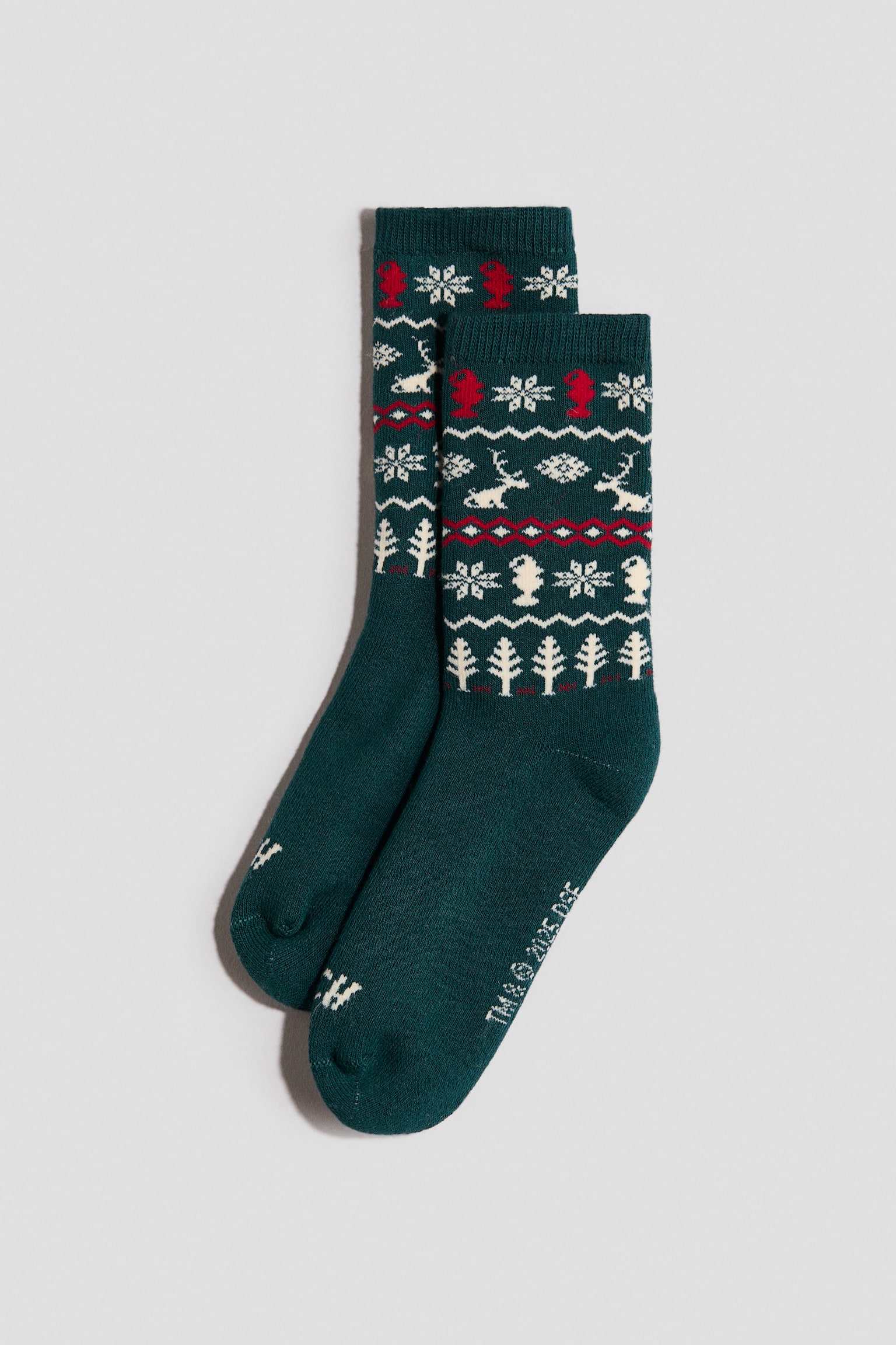 Froté ponožky 3 páry - Zelená/Grinch/Bleděmodrá/Bluey - 3