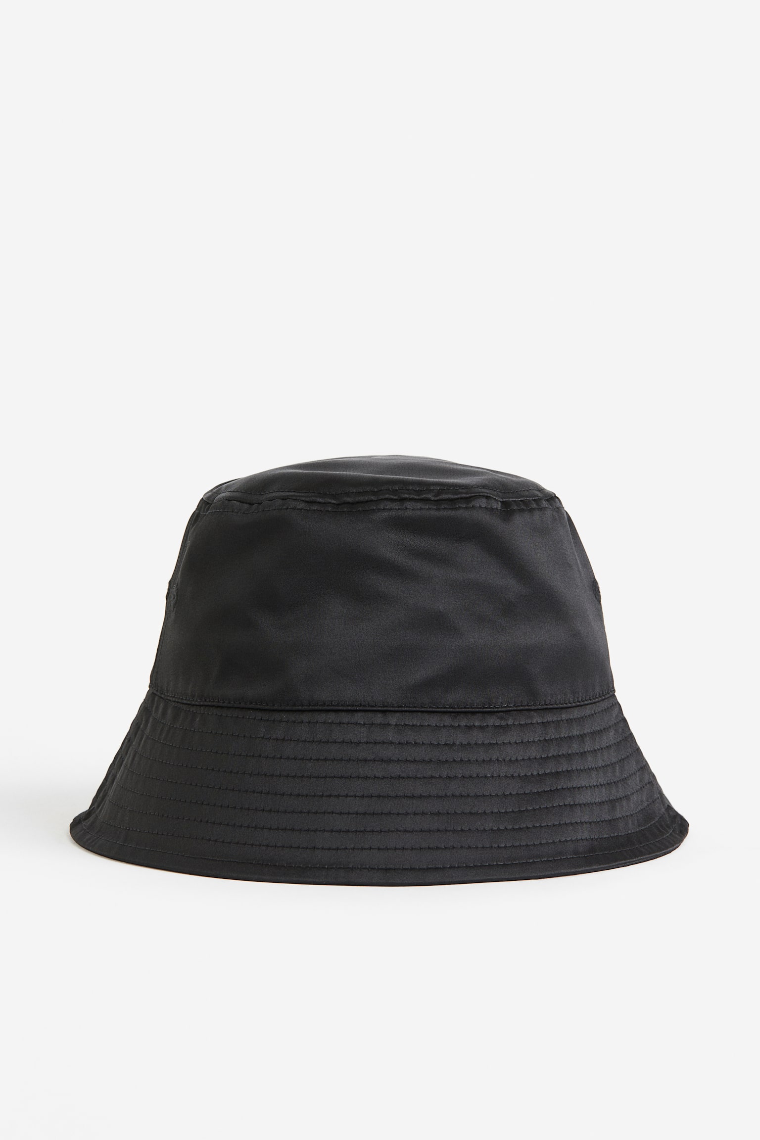 Satin bucket hat - Black/Dusky pink - 1