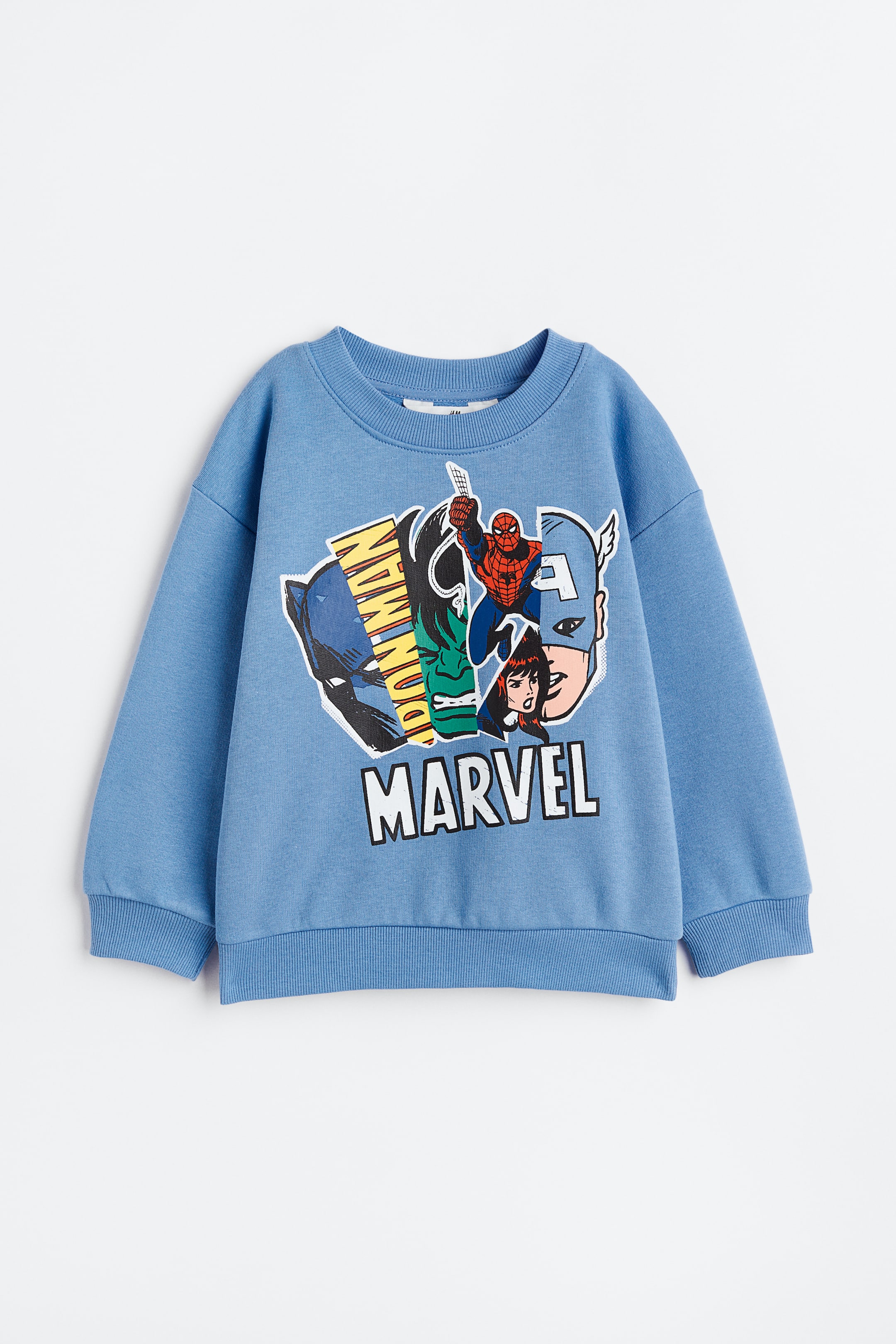 View larger image: Oversized printed sweatshirt - Blue/Marvel Comics - Kids | H&M IN 1