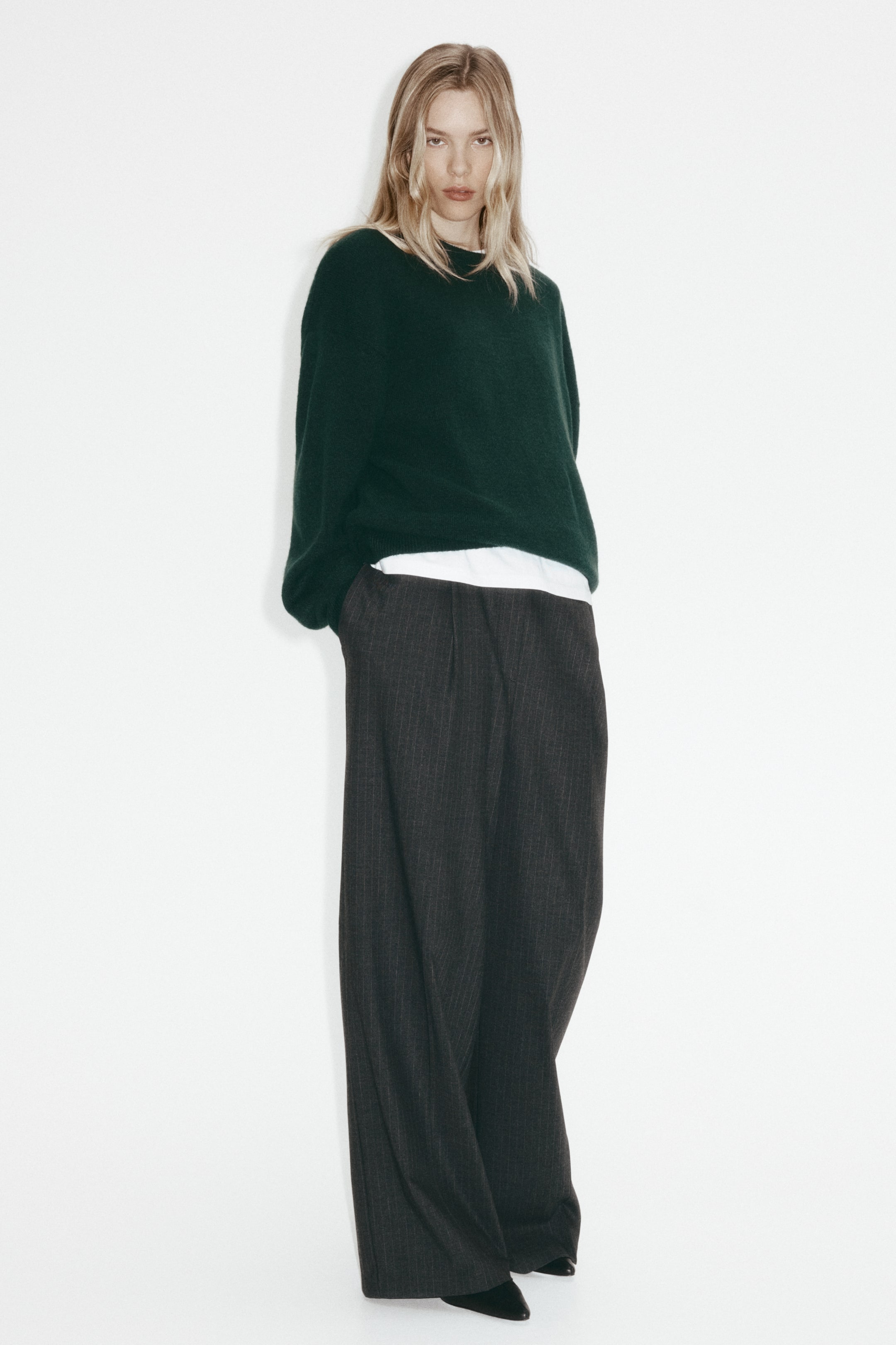 Grotere afbeelding bekijken: Gebreide trui - Donkergroen - DAMES | H&M NL 1