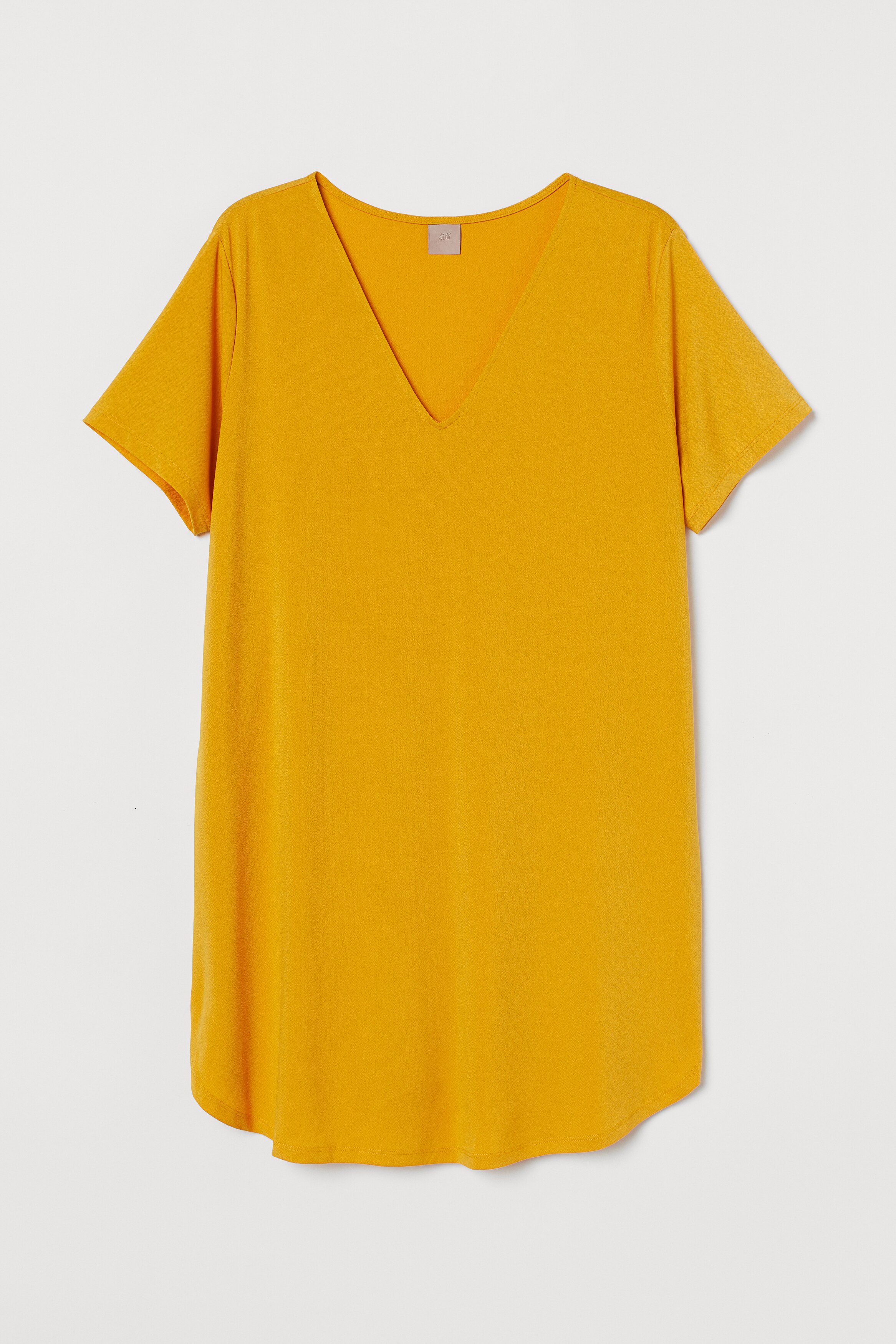 short sleeved yellow tunic