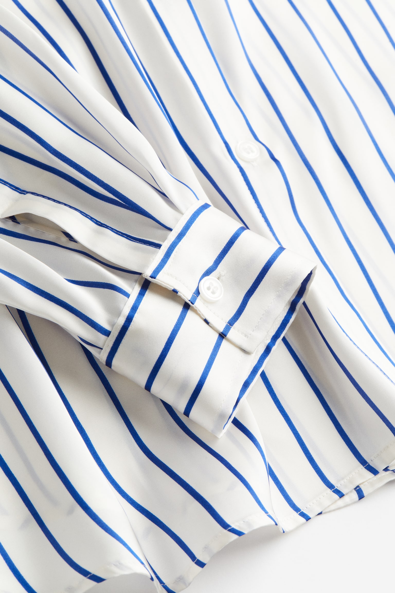 Oversized Blouse - White/Blue stripe/Light beige/Pattern/Black/Greige/Black stripe/Yellow/Tie dye/Yellow - 2