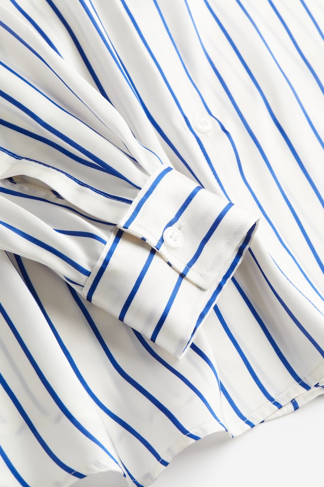 Oversized blouse - White/Blue striped/Yellow/Tie-dye/Cream/Black patterned/Yellow/dc/dc/dc - 7