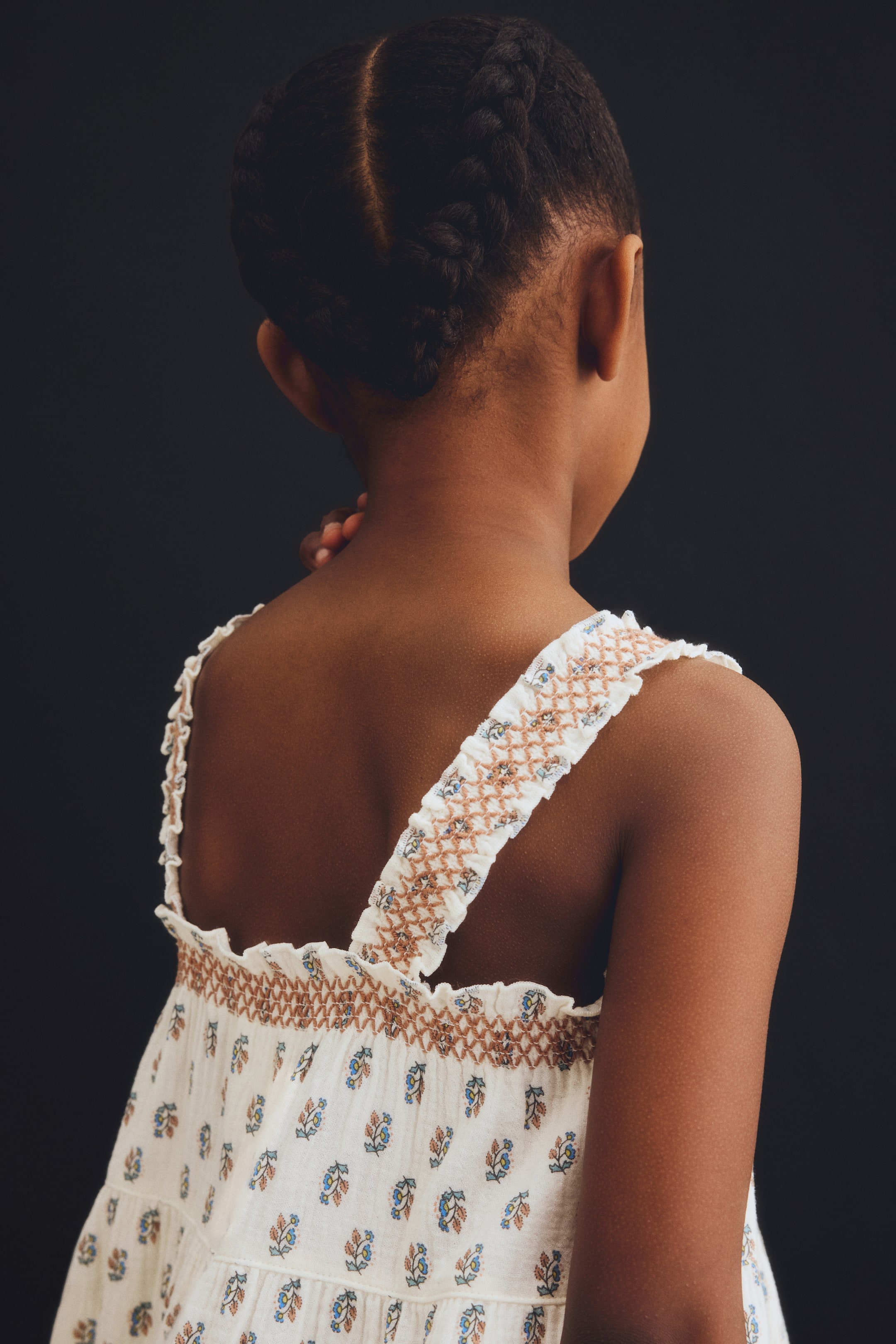 Cotton Muslin Shoulder-Strap Dress