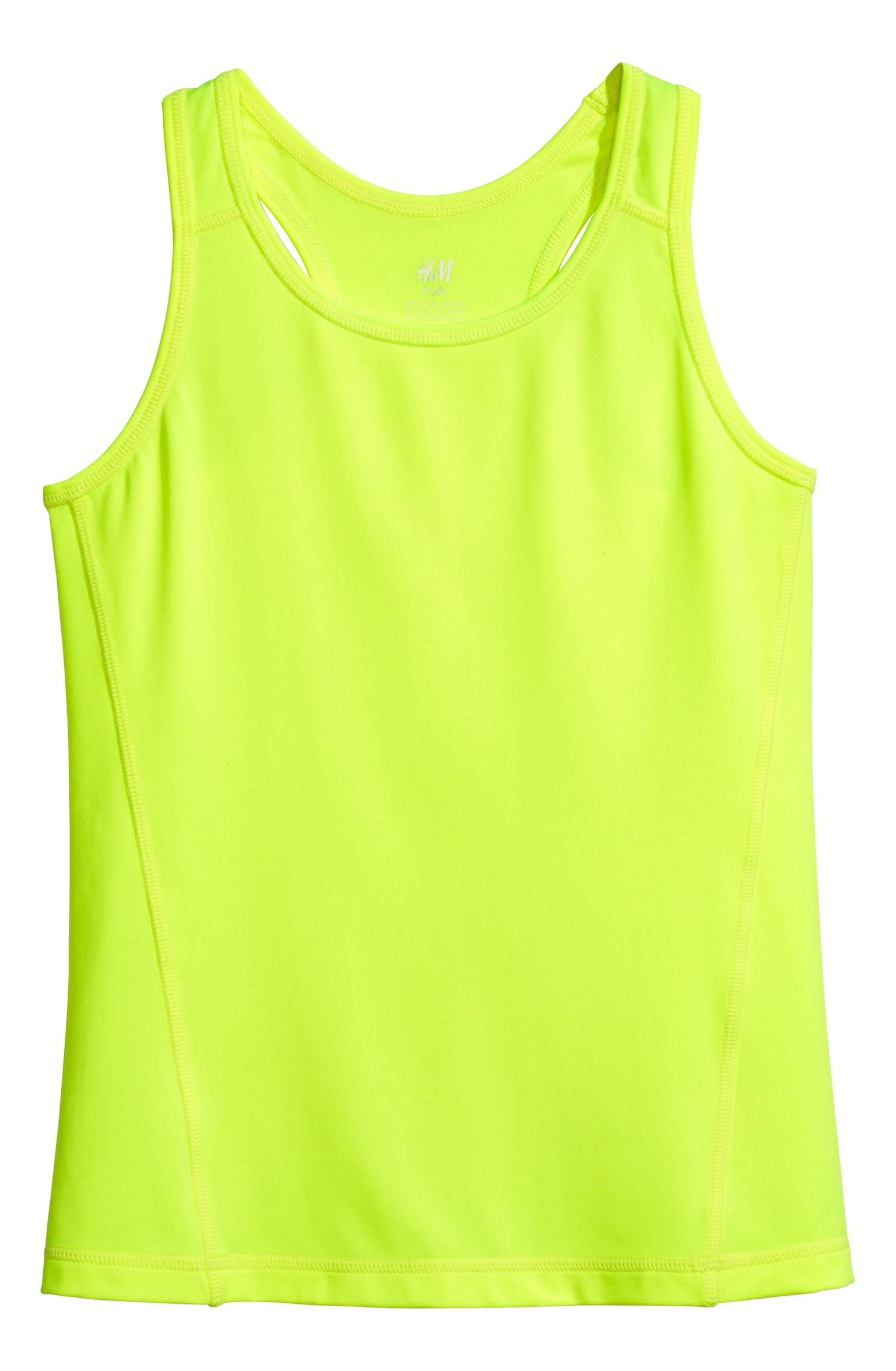 Sports top - Neon yellow - 1