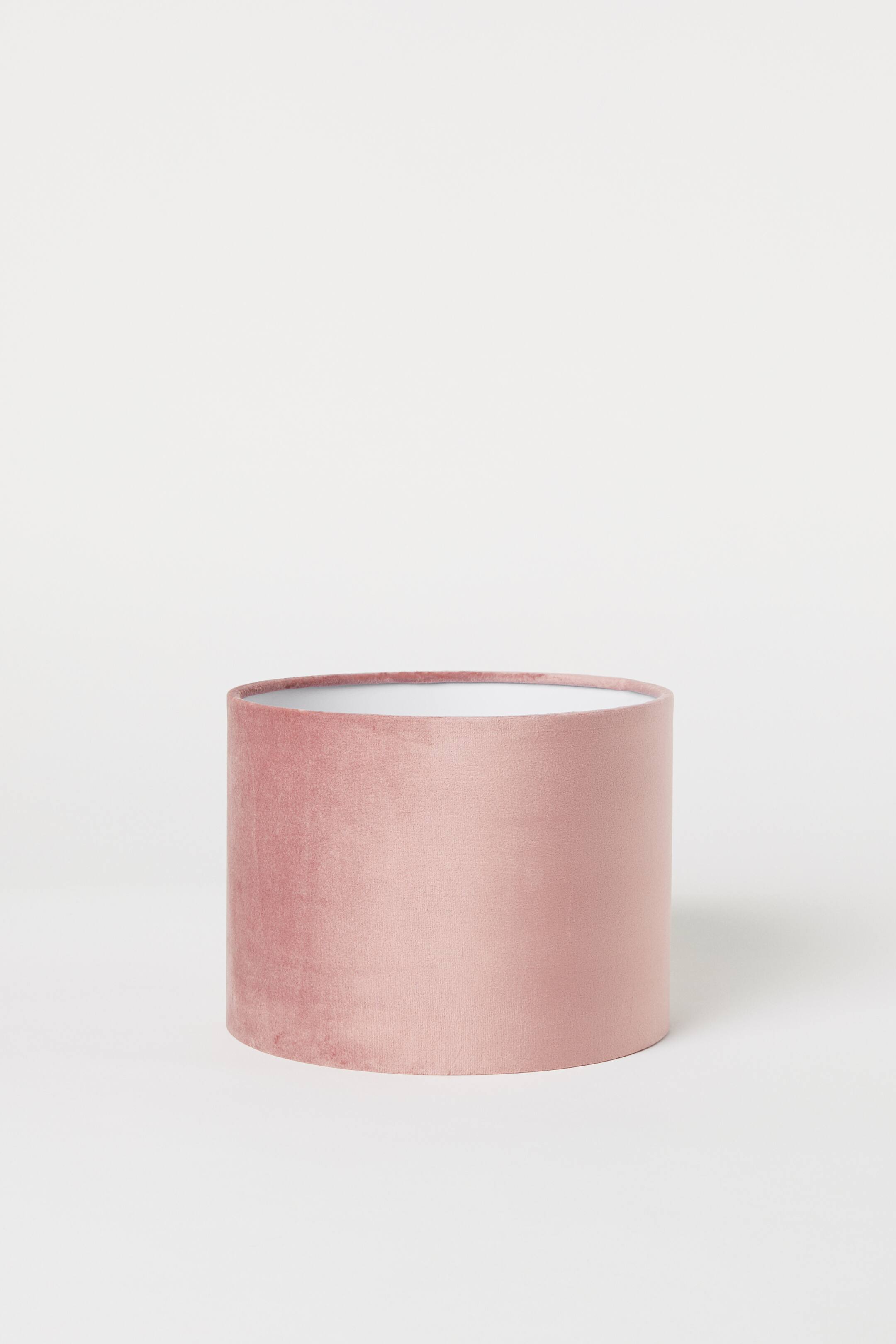 Grotere afbeelding bekijken: Kleine fluwelen lampenkap - Poederroze - HOME | H&M NL 1