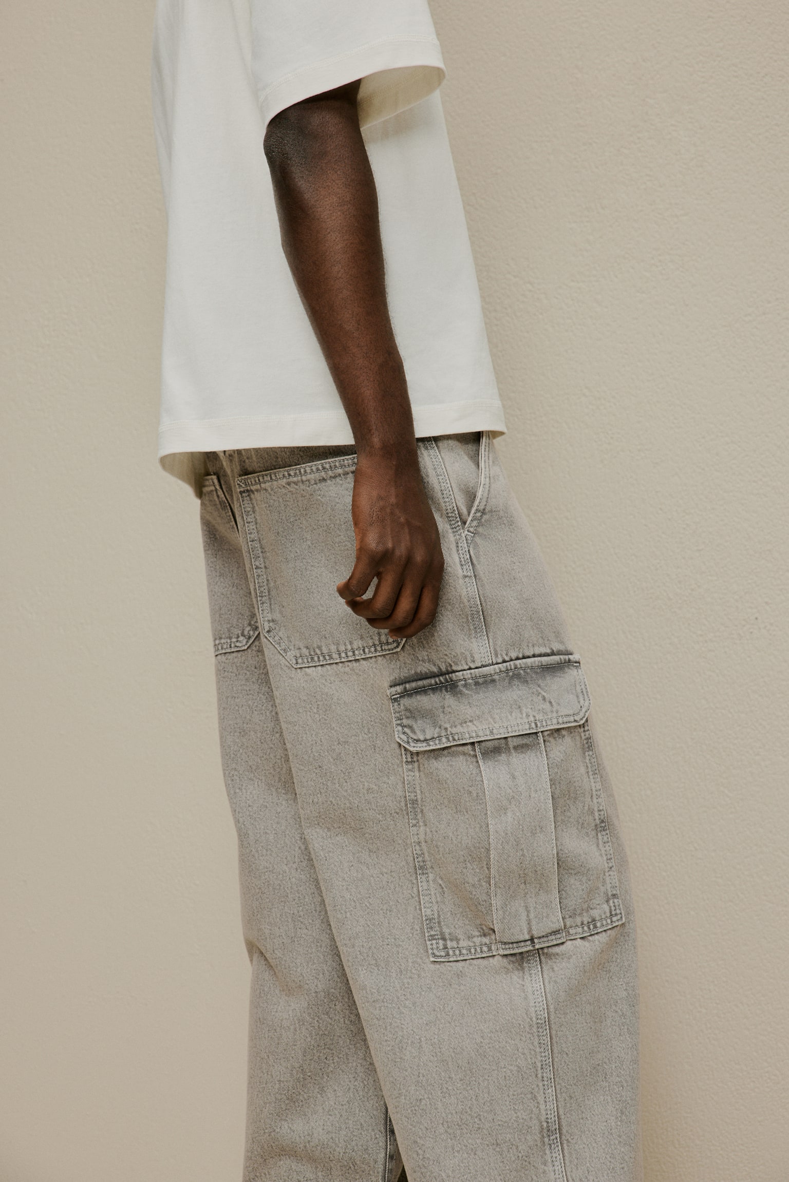 Baggy Cargo Jeans - Beige/Denim grey/Denim brown/Denim blue/Denim blue/Black/Dark blue - 4