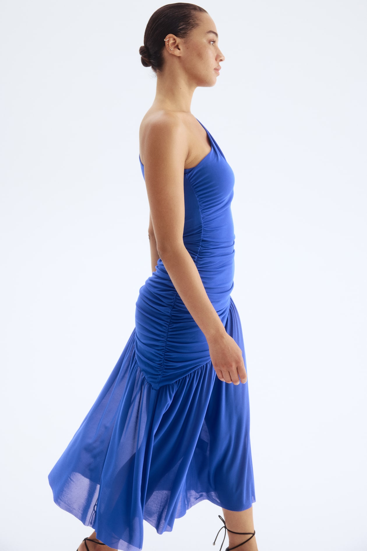 Draped One-Shoulder Dress - image 3