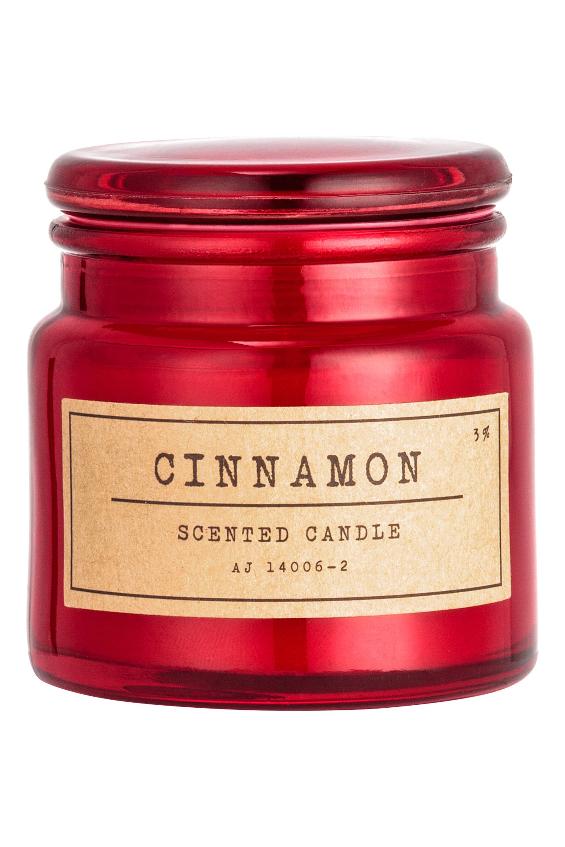 View larger image: Scented candle in glass holder - Red/Cinnamon - Home All | H&M GB 1