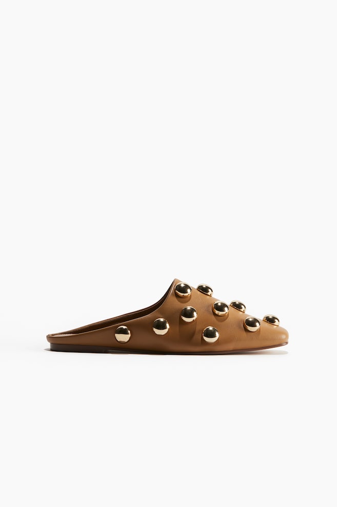 Embellished mules - Beige/Gold-coloured/Cream/Silver-coloured - 1