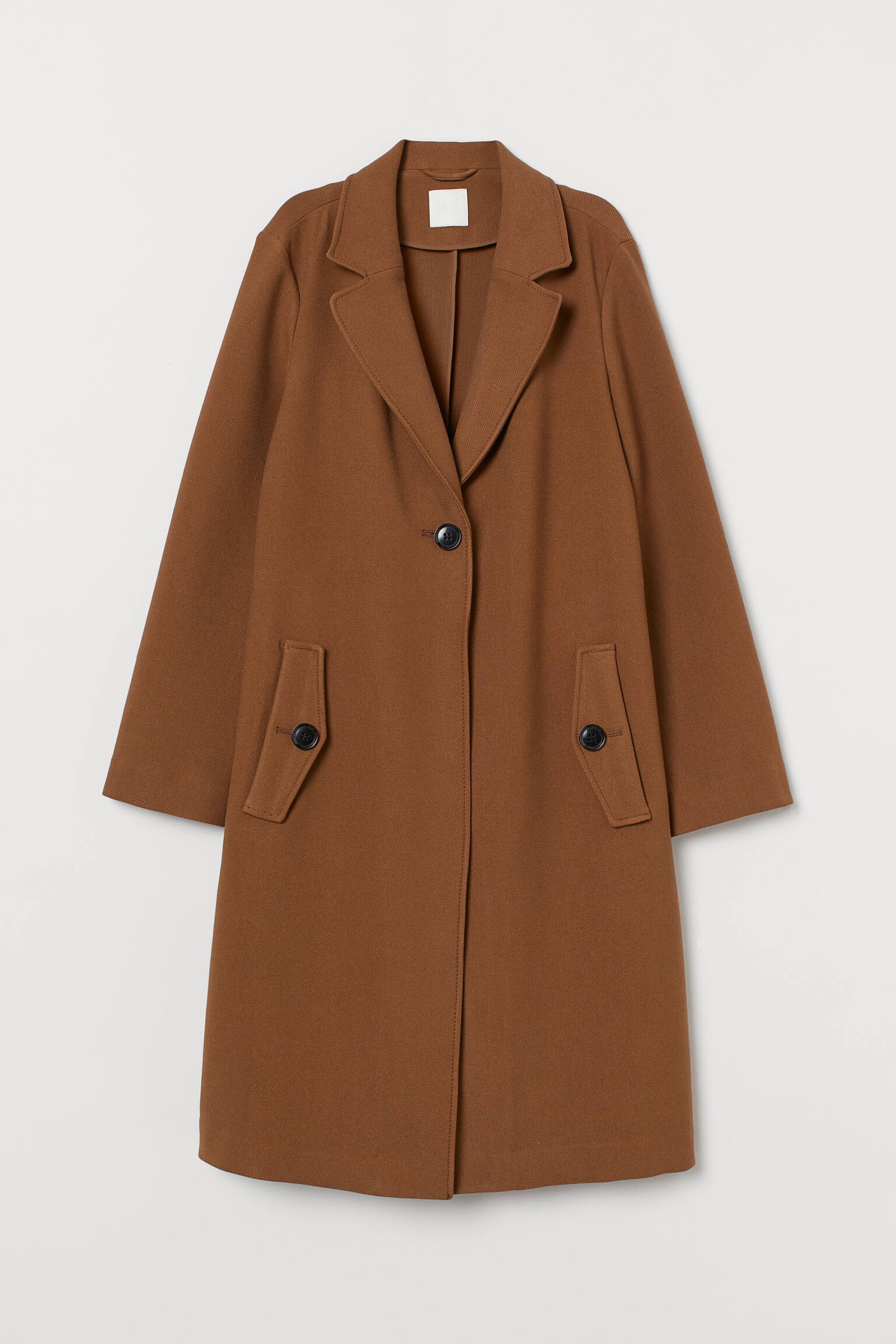 Straight-style coat - Brown
