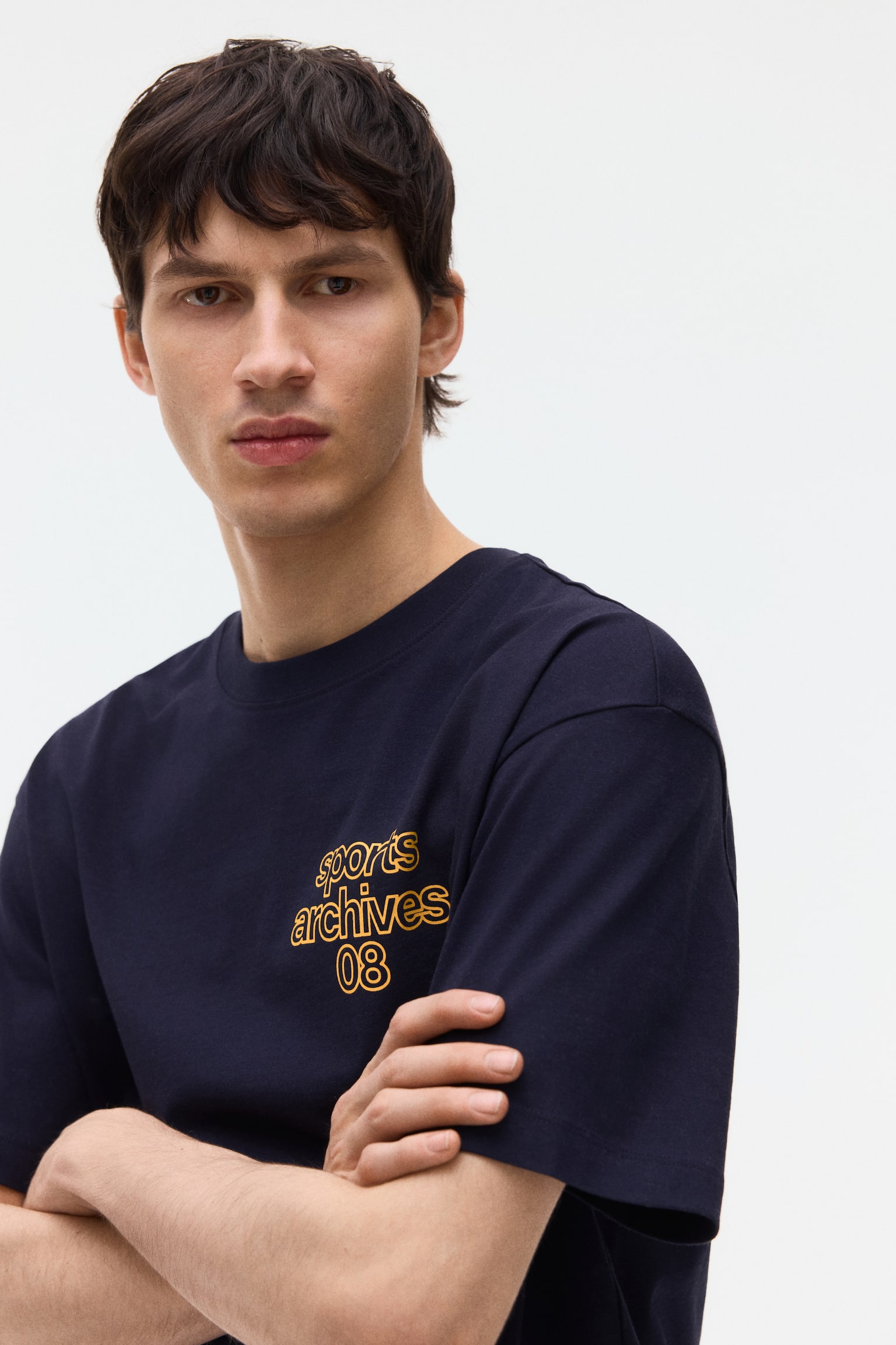 Loose-Fit Printed T-Shirt - Dark gray/Sports Archives 08/White/SoHo NYC/Burgundy/Athletics - 4