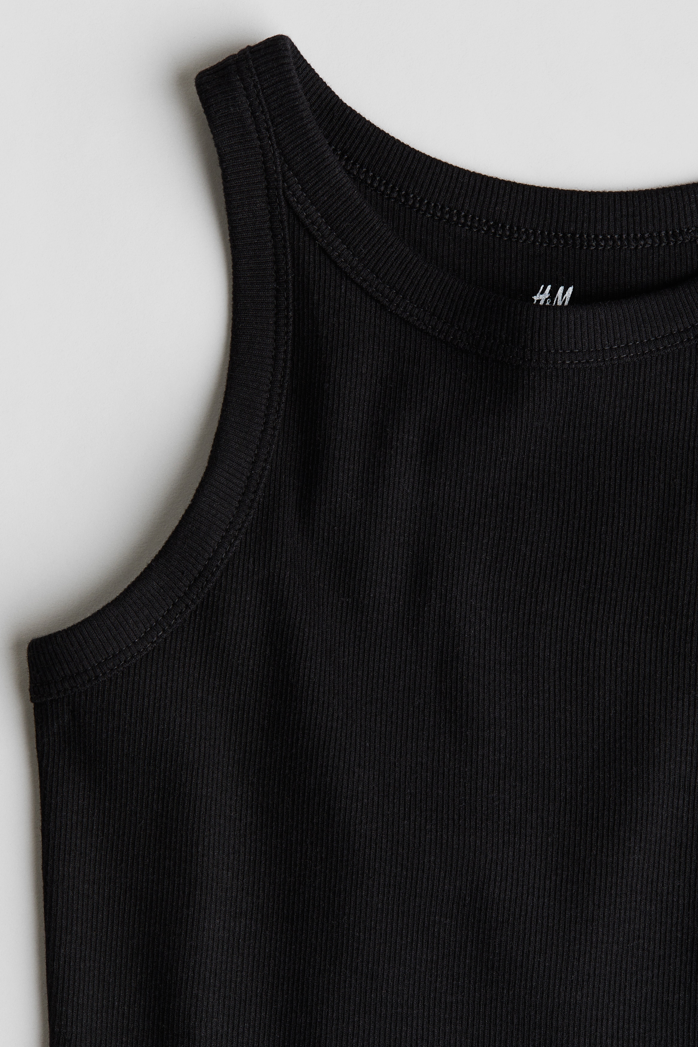 ribbed cotton tank top-image