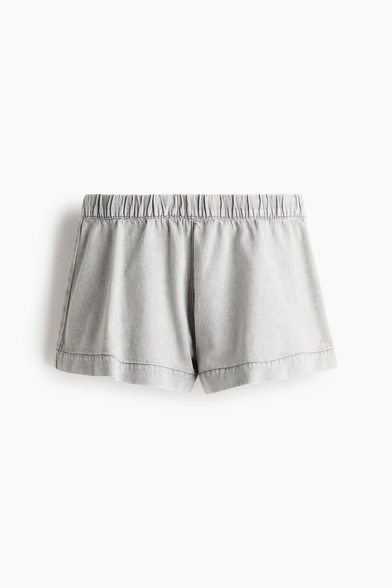 Dżinsowe szorty bez zapięcia - Jasnoszary denim/Biały/Jasnoniebieski denim - 1