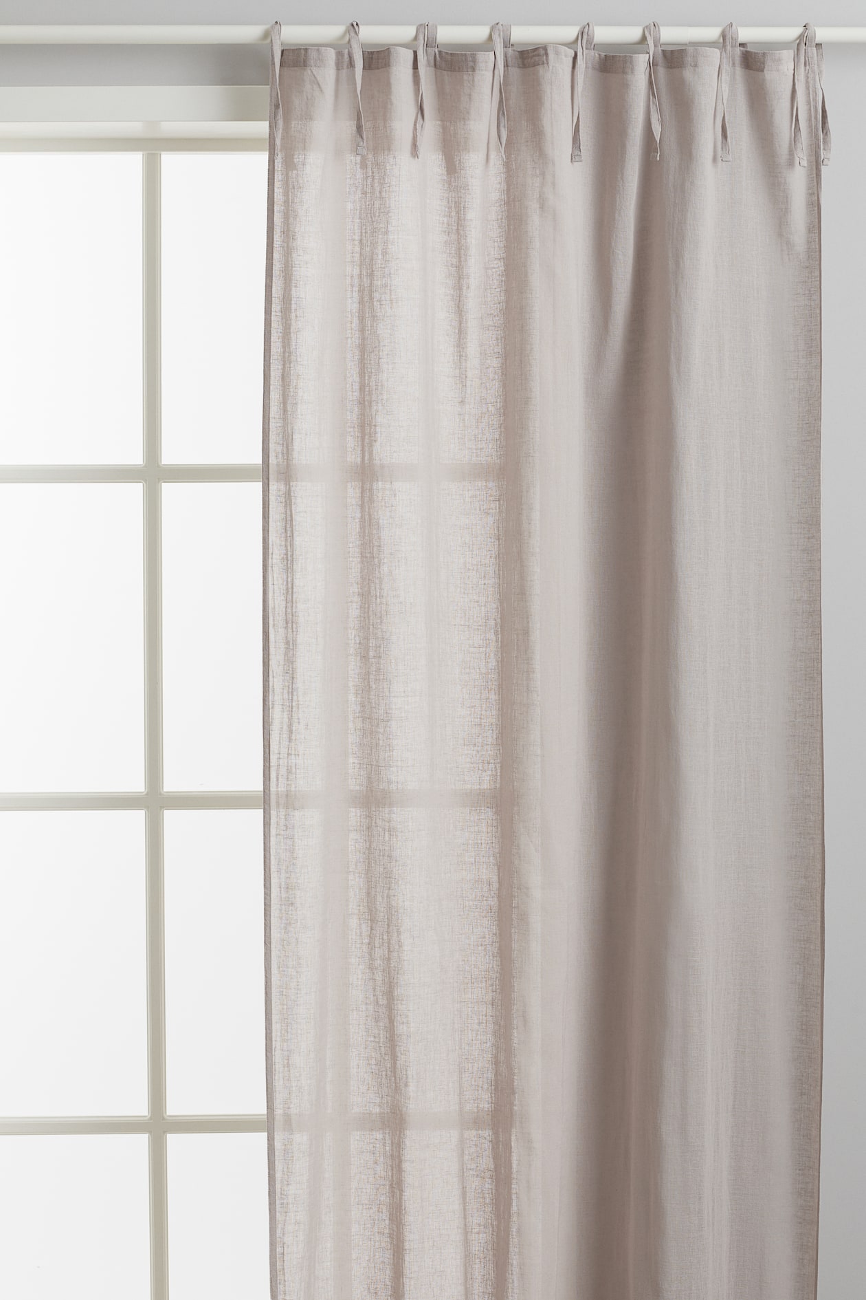 2-pack Linen-blend Curtains - Light taupe - Home All | H&M US