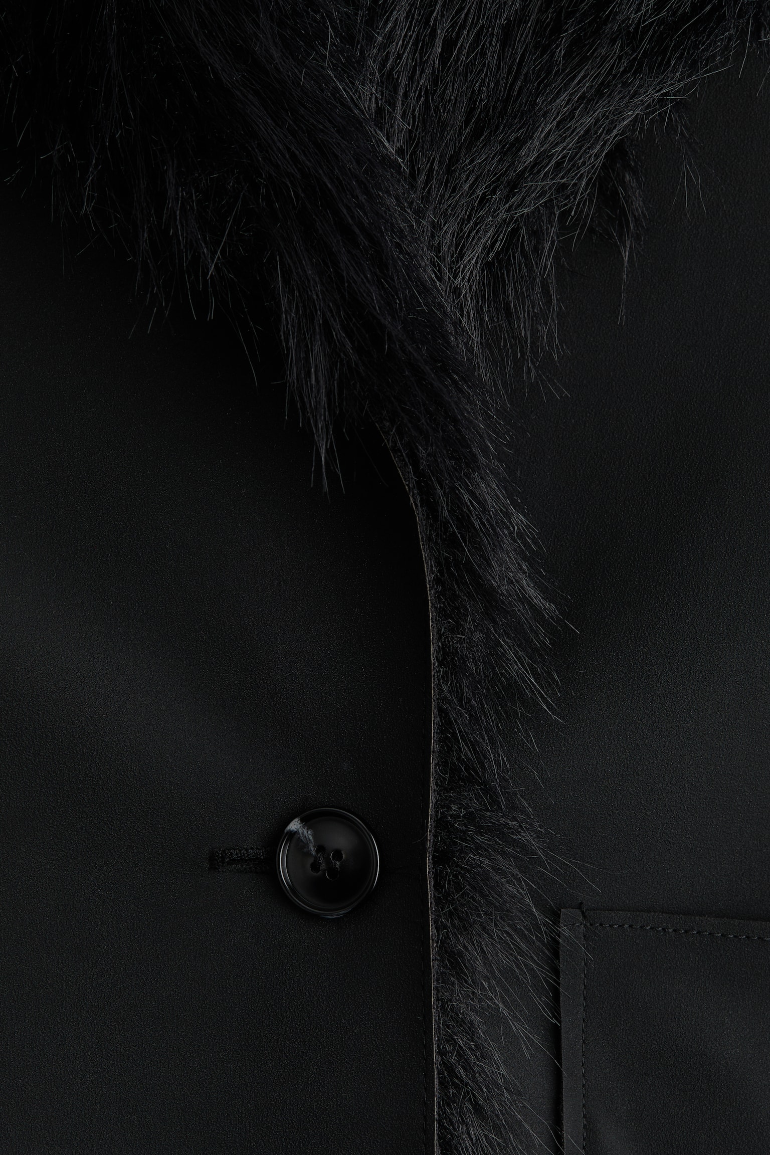 Double-faced jacket - Black - 3