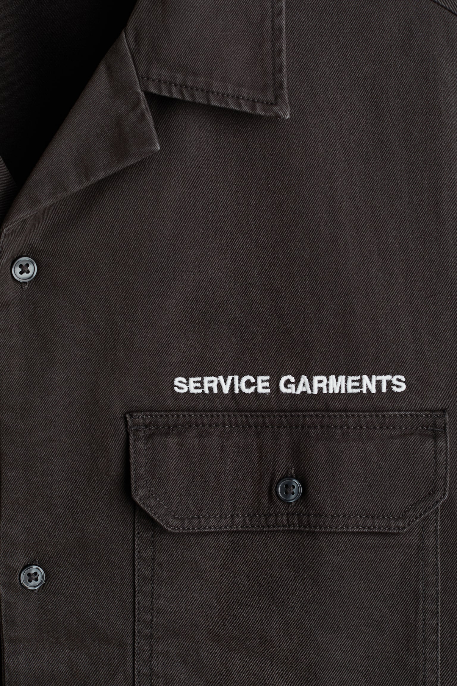 חולצת יוטיליטי עם שרוולים קצרים Relaxed Fit - אפור כהה/Service garments/תכלת/Service garments - 3