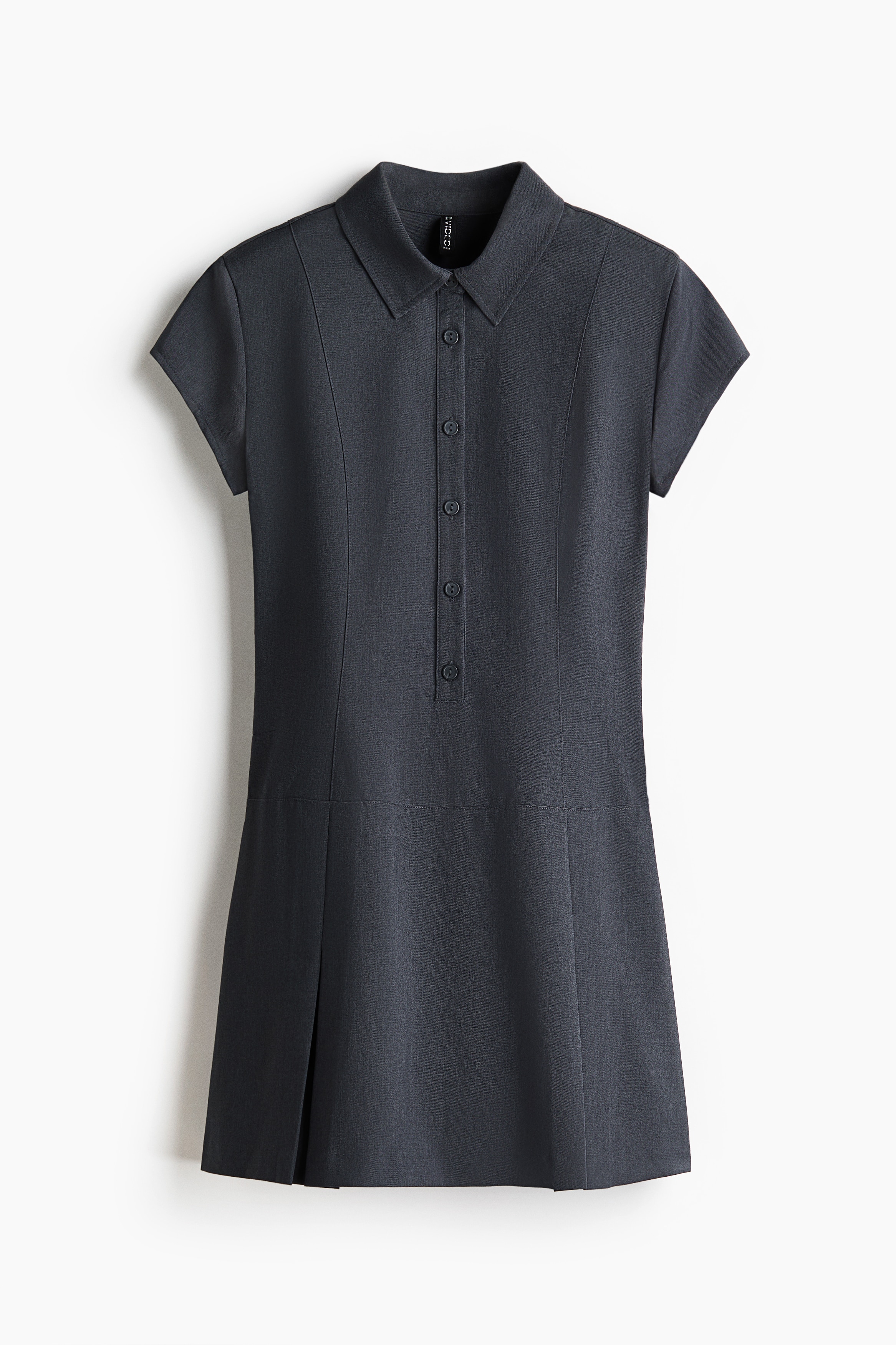 半袖ワンピース - ダークグレー/ブラック