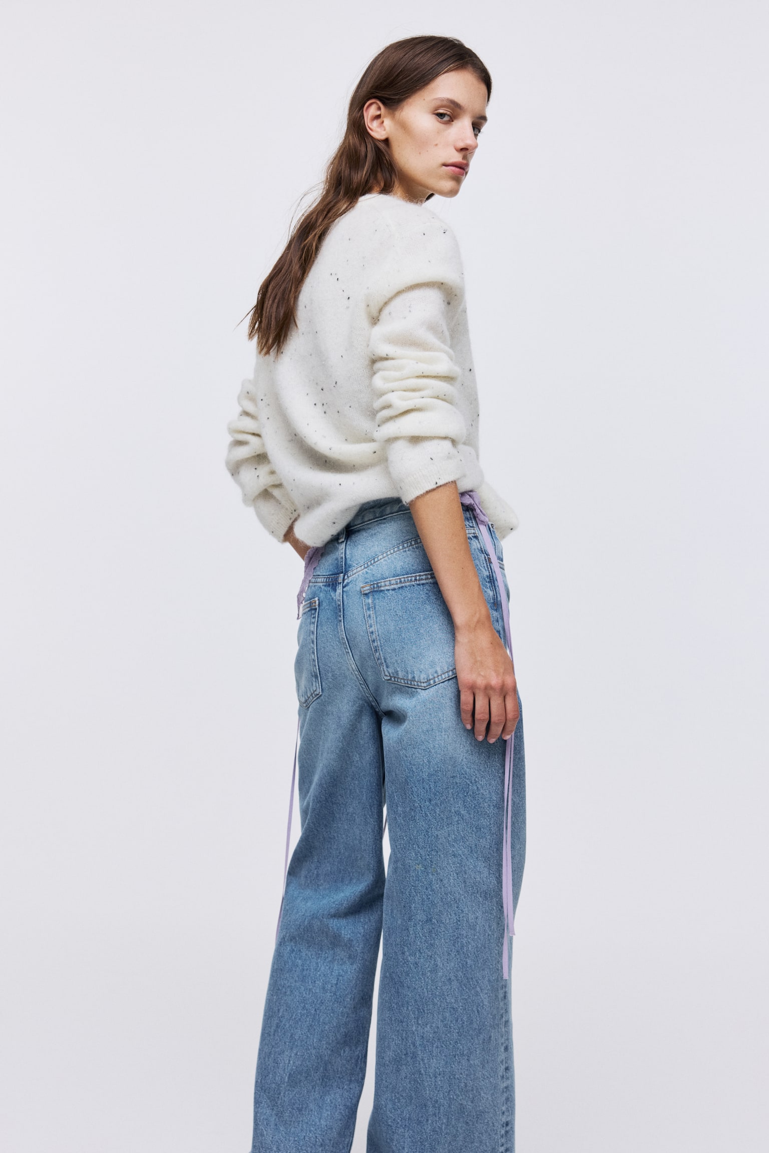 Bootcut High Jeans - Açık kot mavisi/Koyu kot mavisi - 3