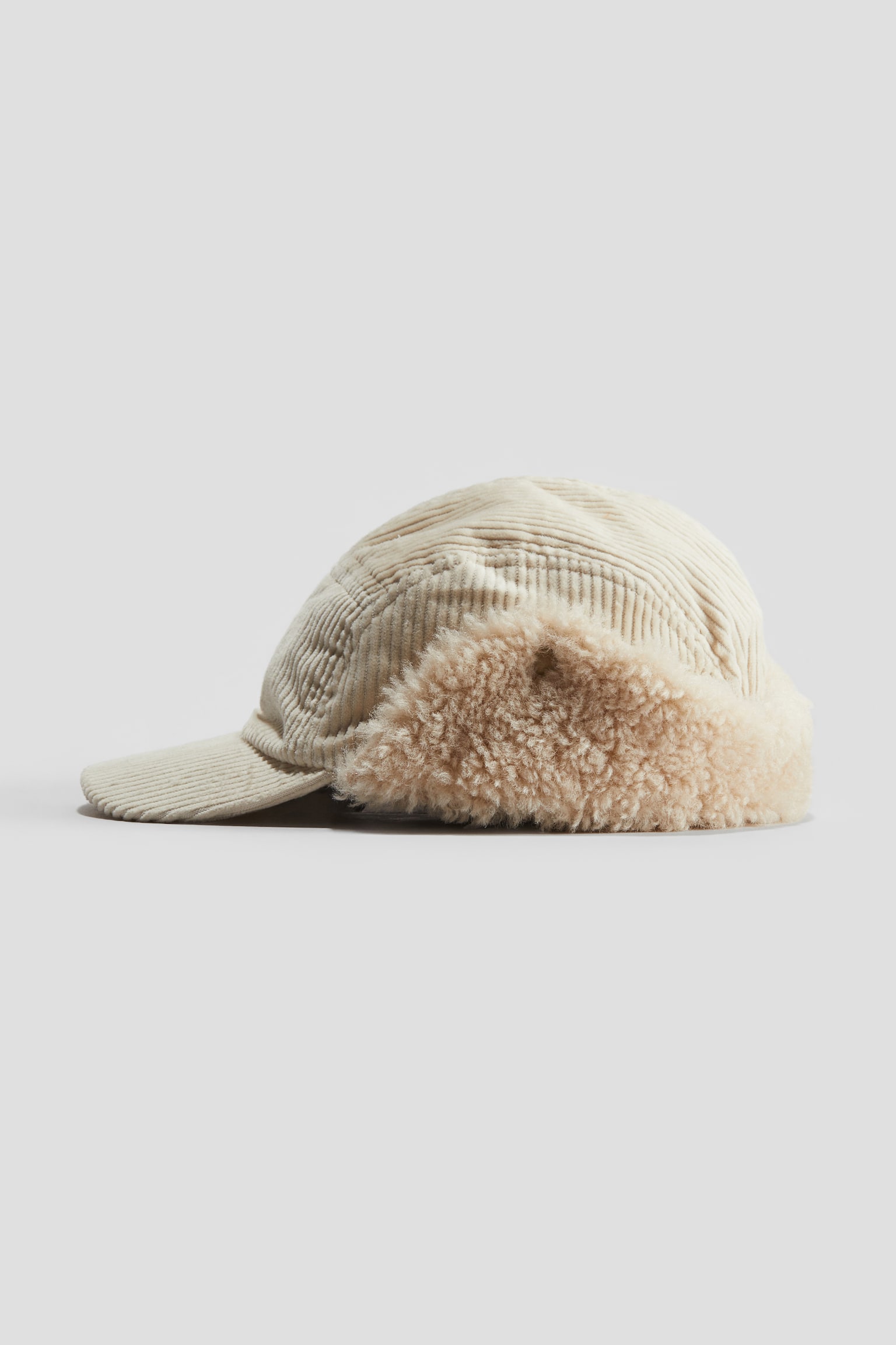 Corduroy cap - Light beige/Khaki green - 2