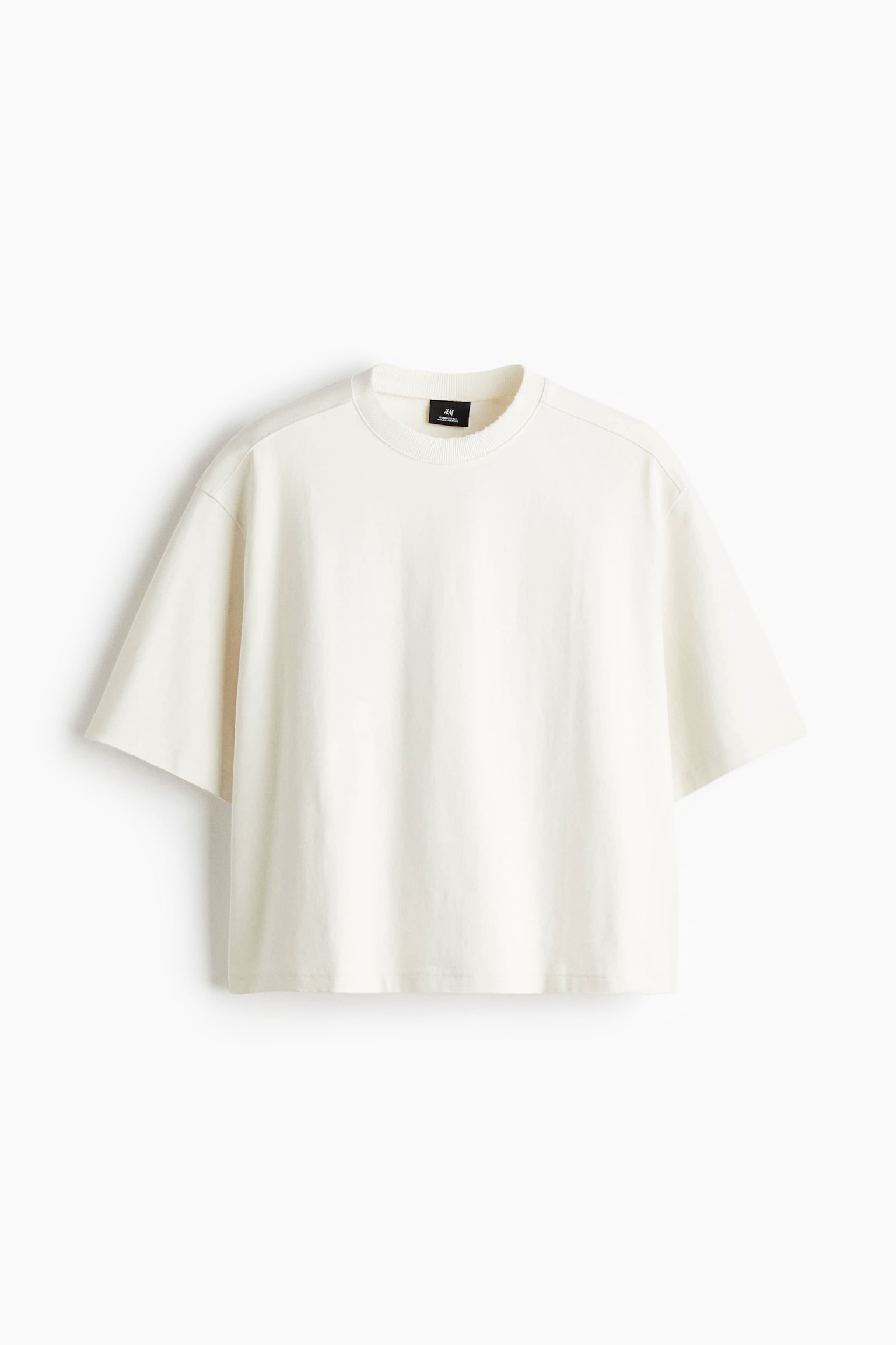 Playera corta Oversized Fit - Crema/Worldwide - 1