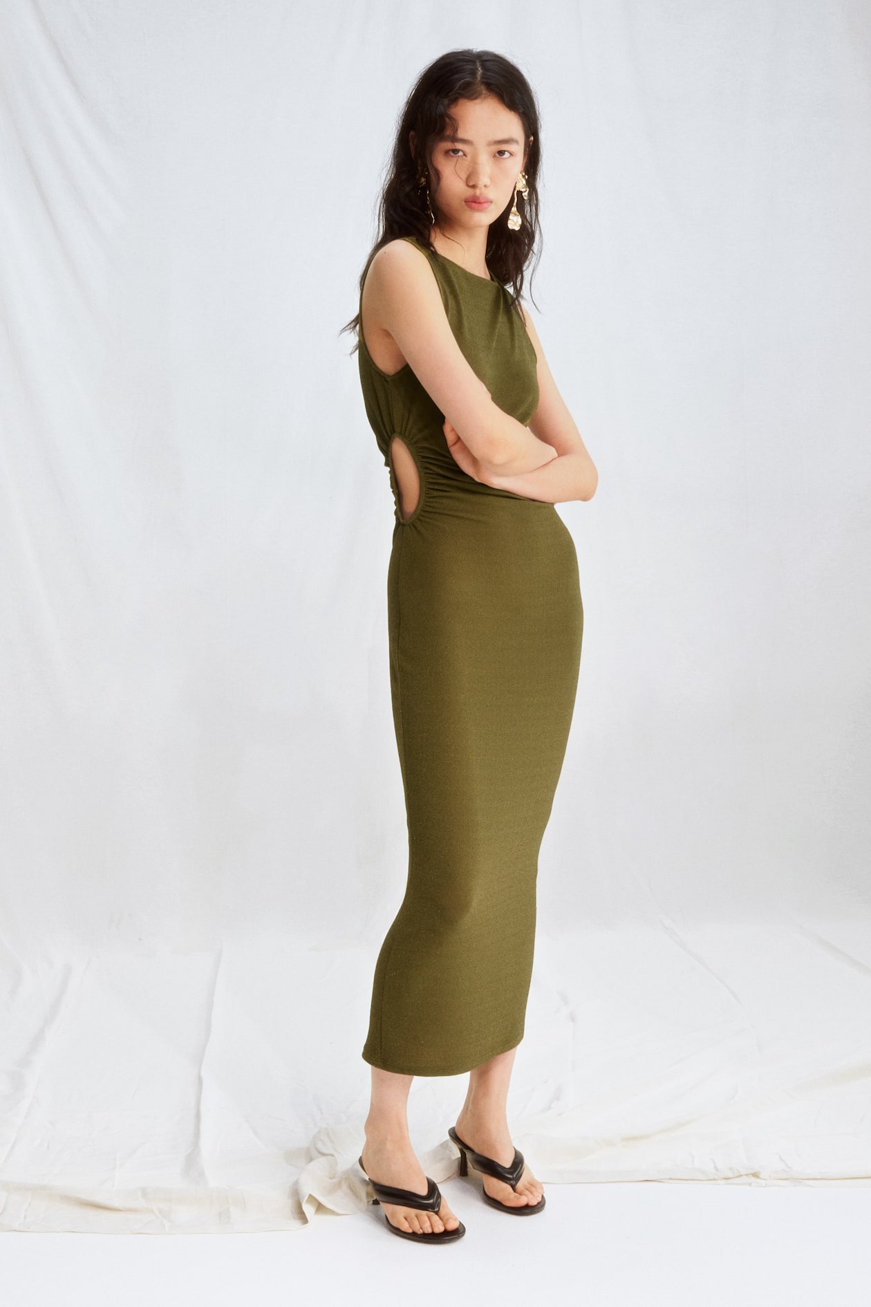Glittery Cutout Dress - image 4