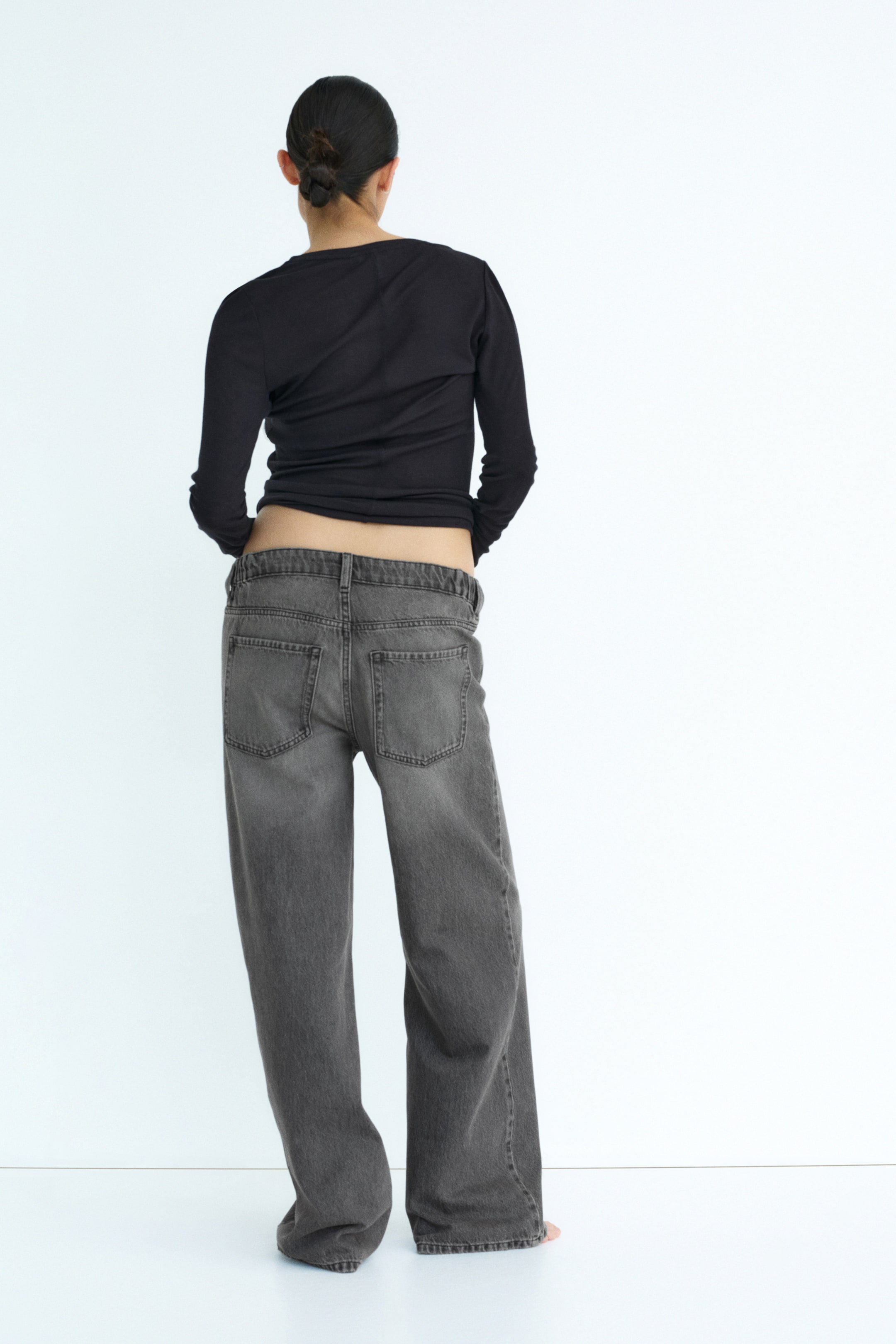 MAMA Wide Low Waist Jeans