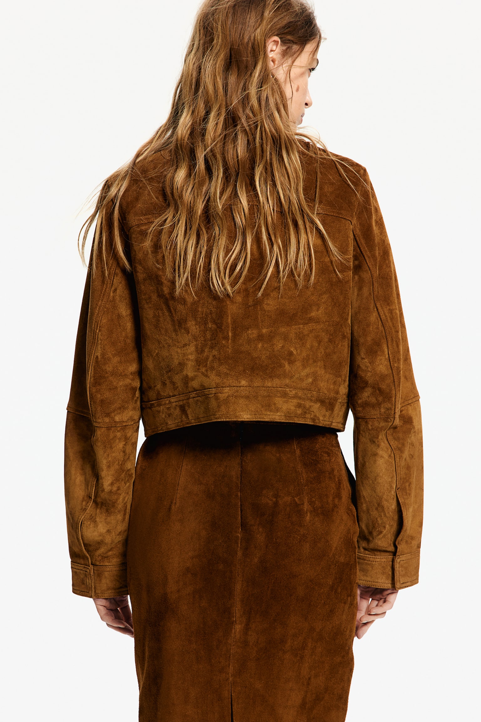 Suede jacket - Brown - 7