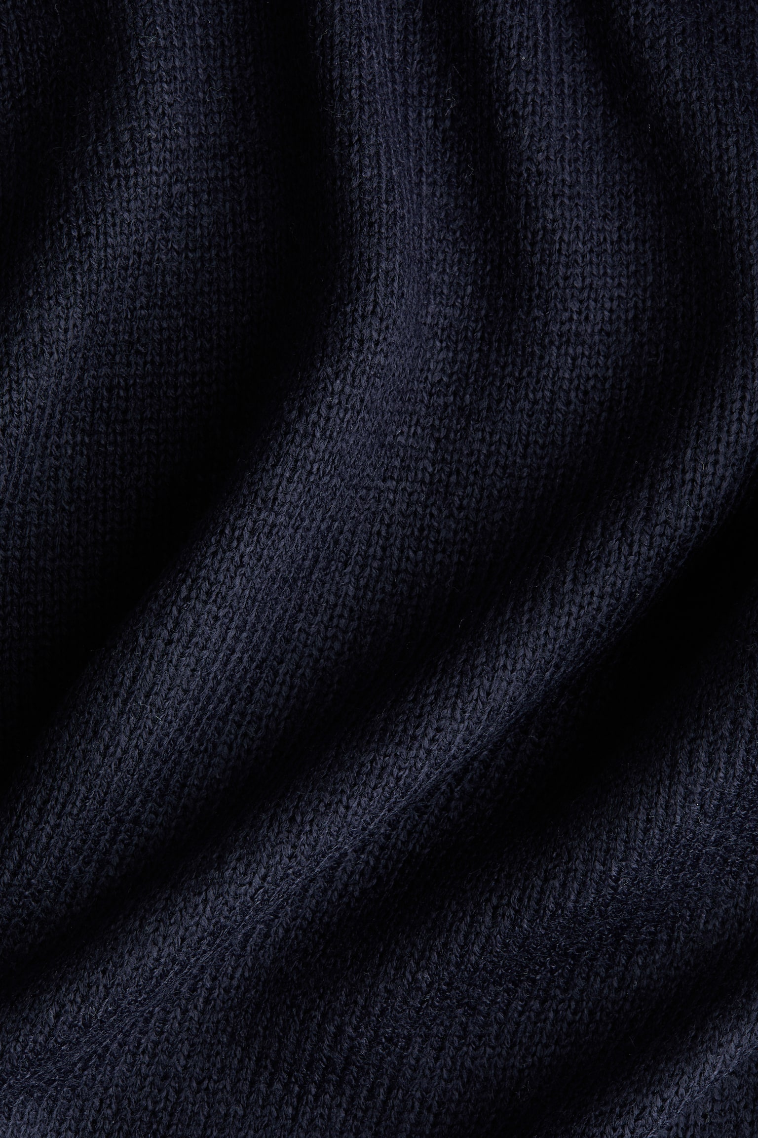 Off-the-shoulder jumper - Navy blue/Dark mole/Light beige - 2