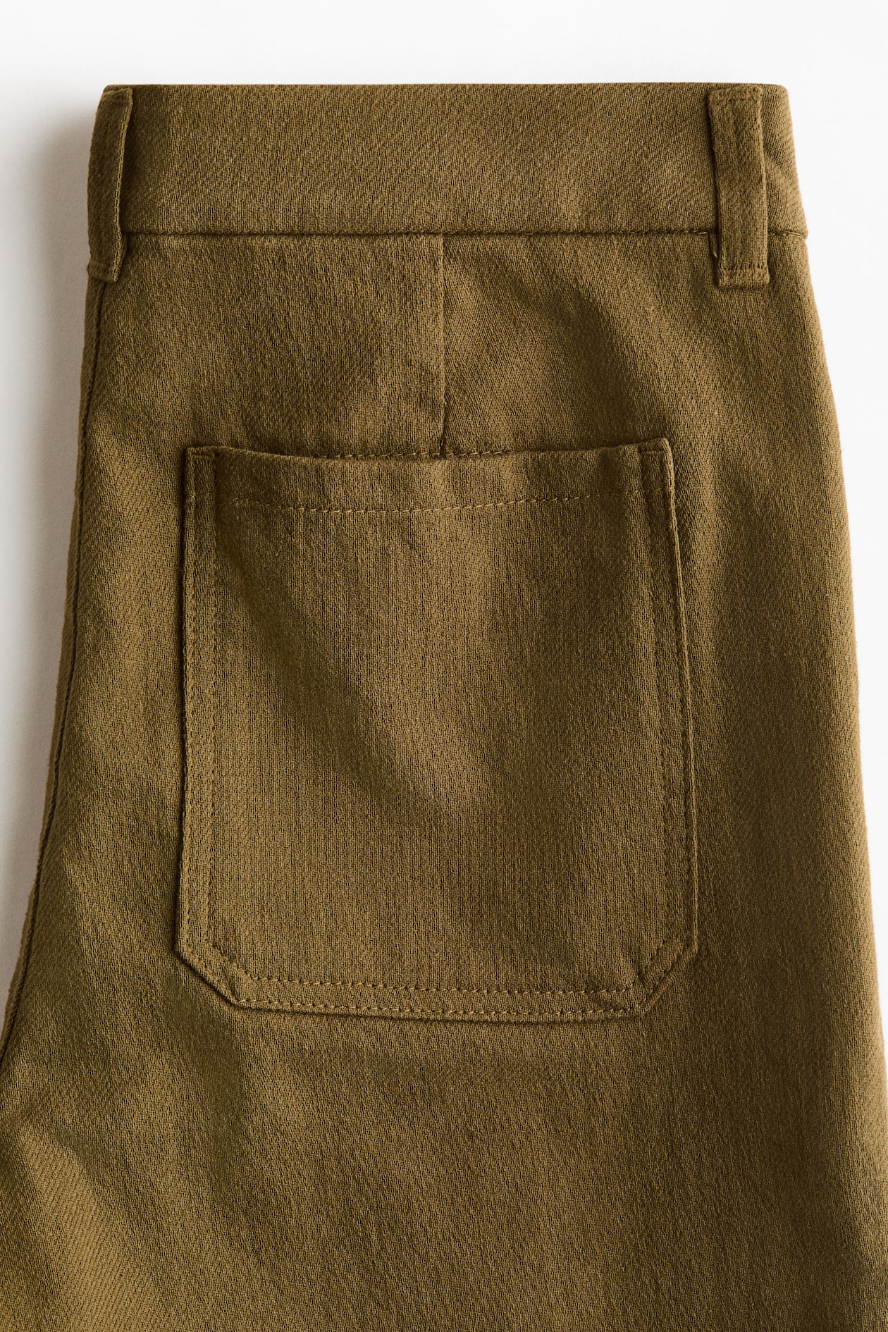 Wide-Leg Twill Pants - image 4