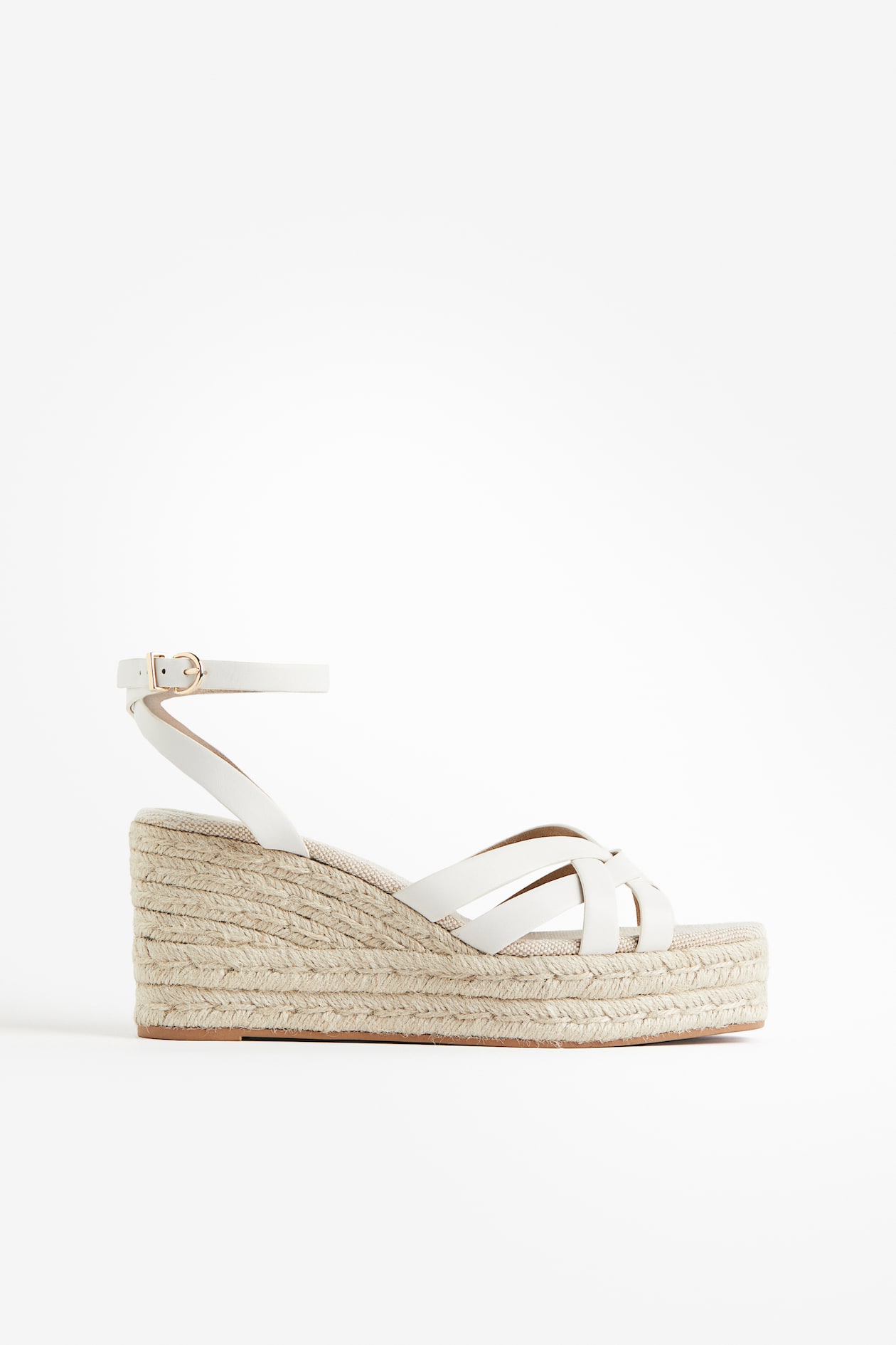 Espadrilles à talon compensé Blanc FEMME H&M BE