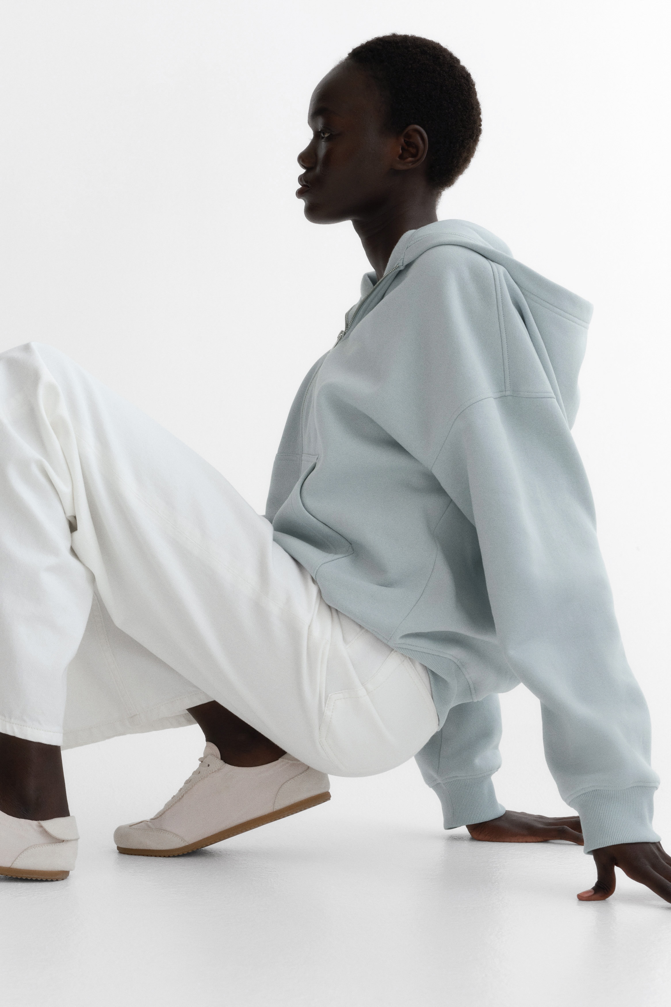 Zip-through hoodie
