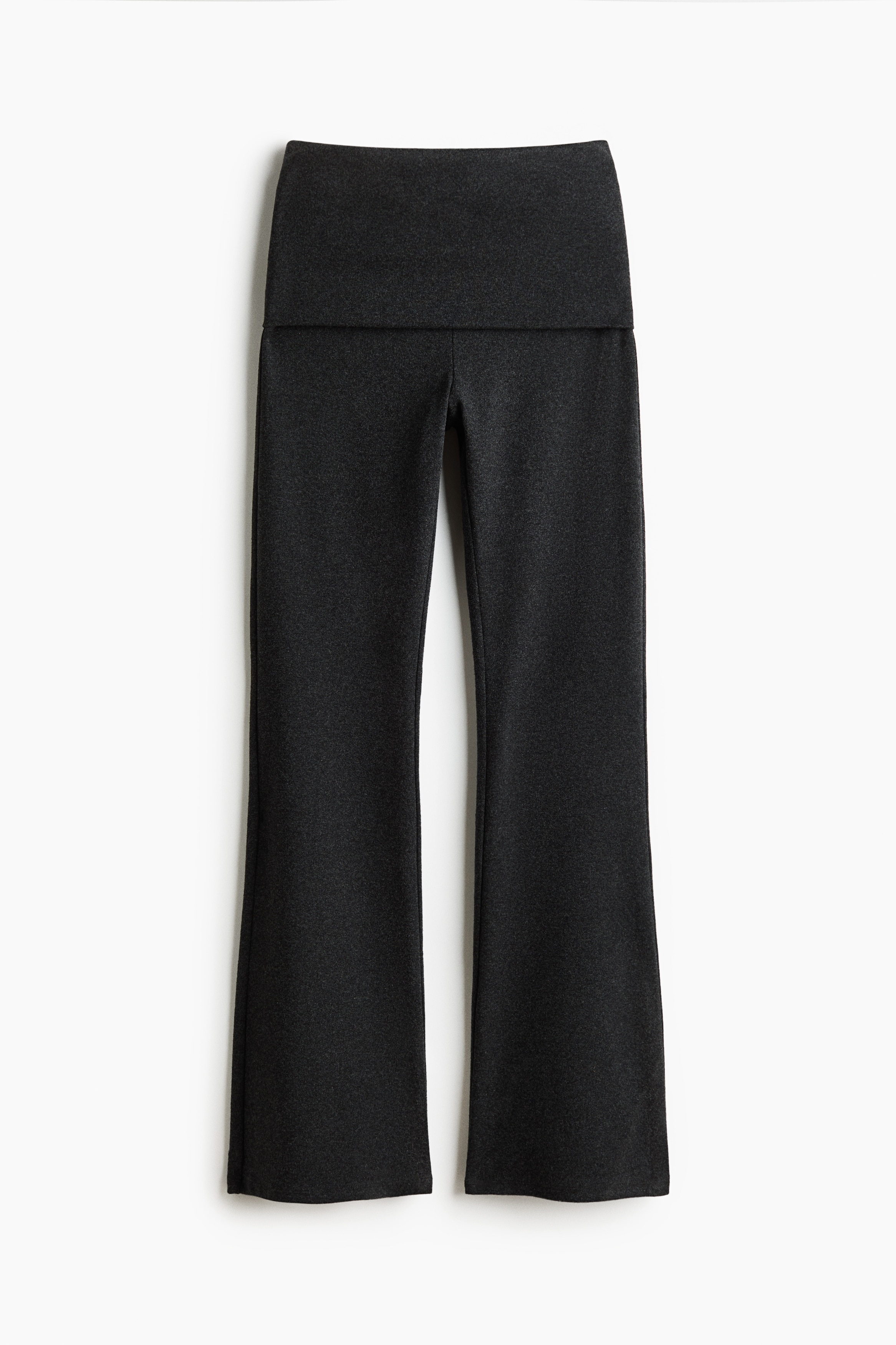 Foldover-waist jersey trousersModel