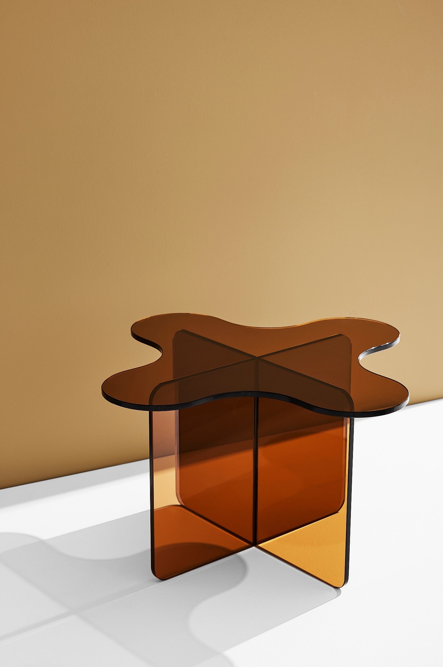 Maggia Coffee Table - Brown/Transparent