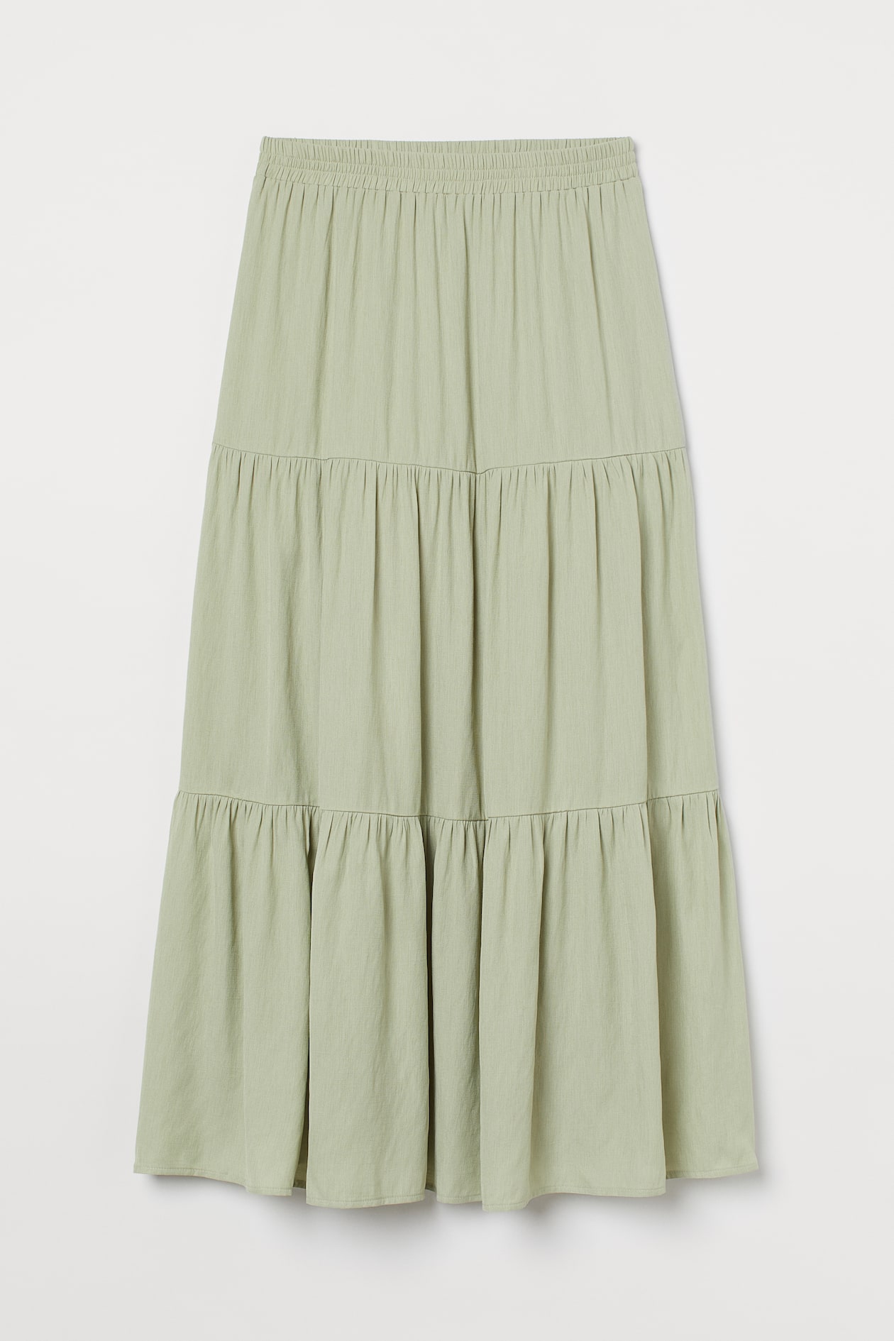 Skirt - High waist - Maxi - Light green - Ladies | H&M US