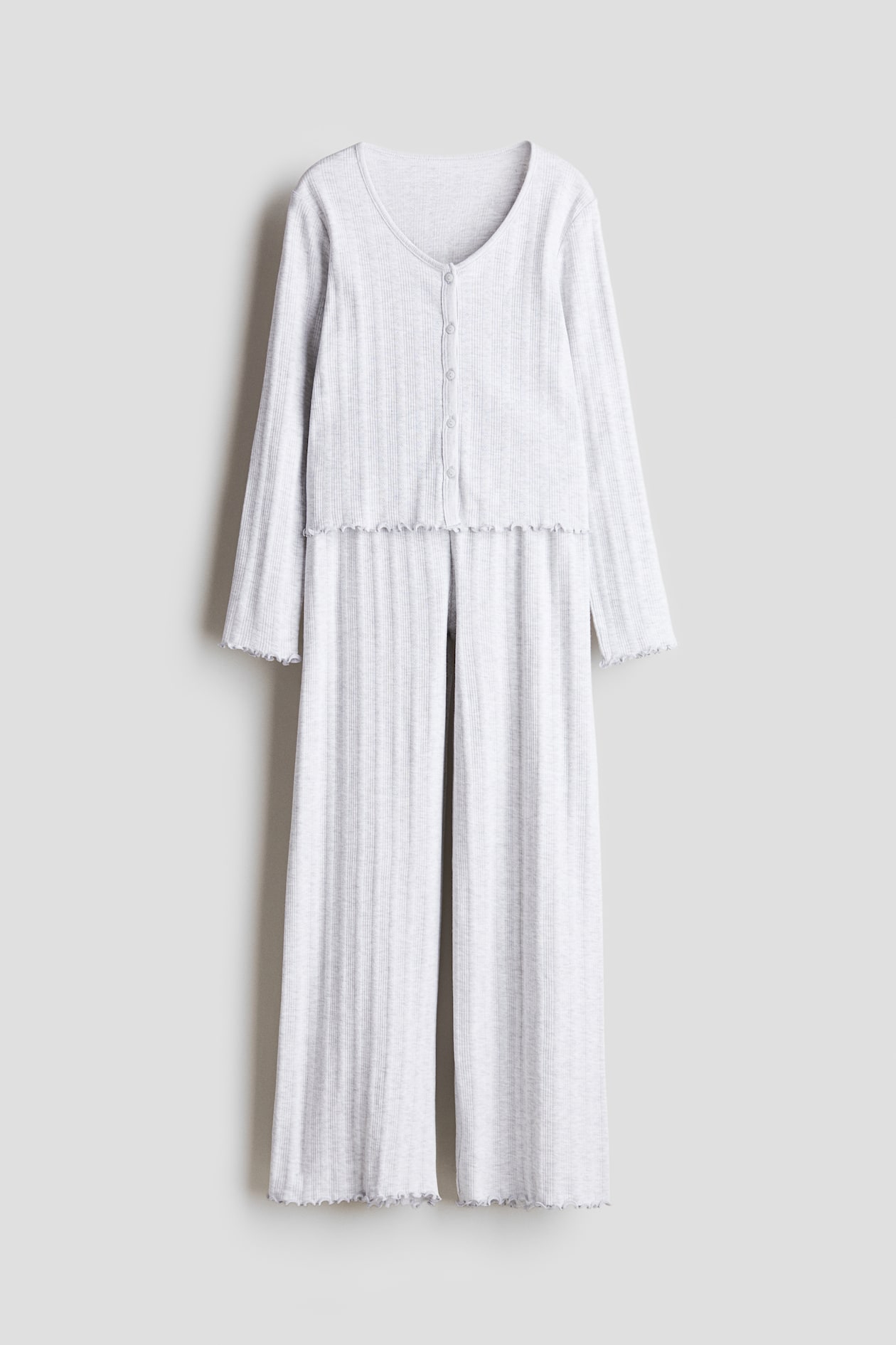 Ensemble 2 pièces en pointelle - Blanc - ENFANT | H&M FR