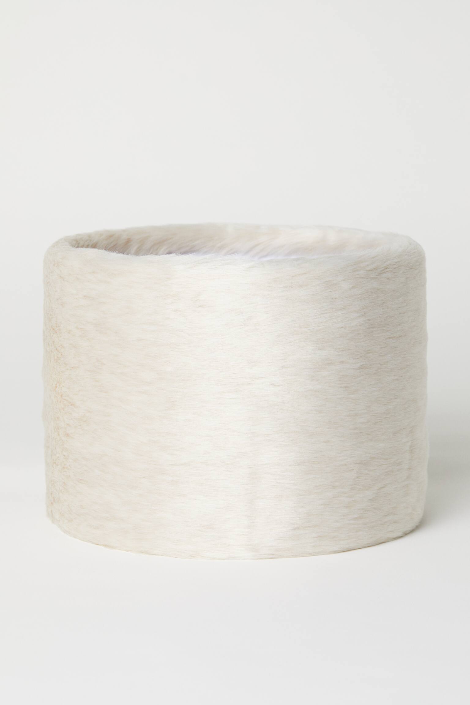 Faux fur lamp shade Natural white Home All H&M GB