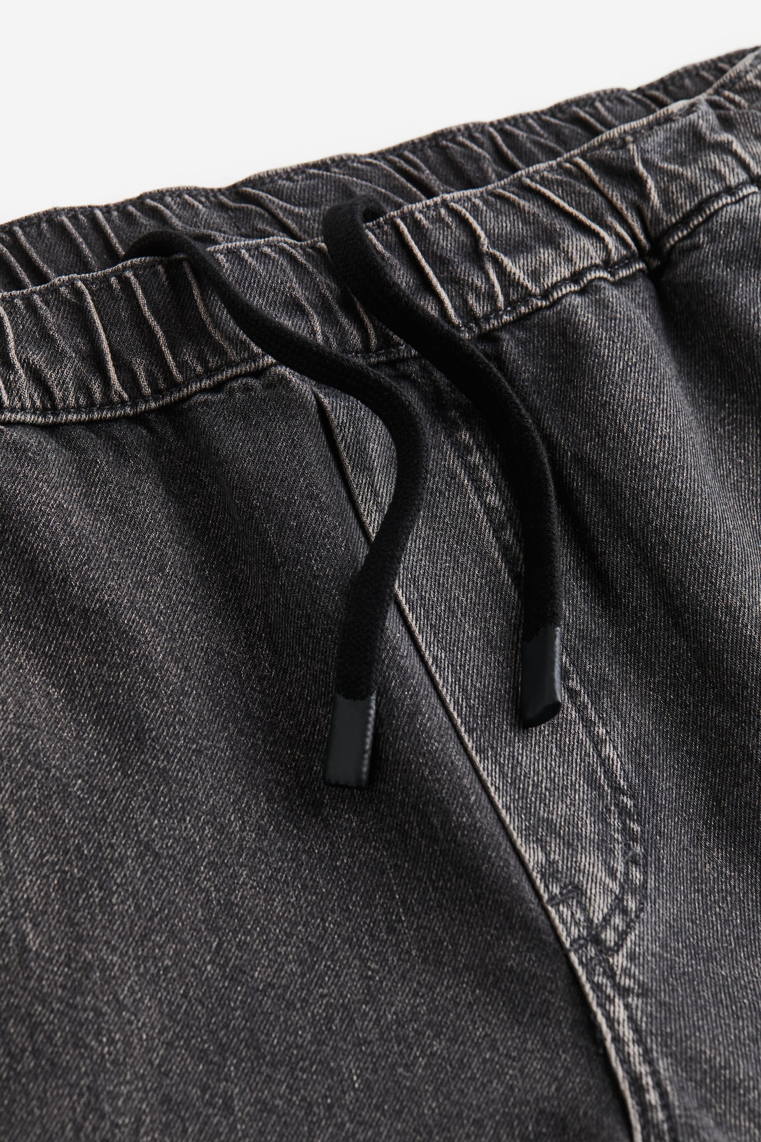 Quần jogger denim rộng - Màu xám denim đậm - 3