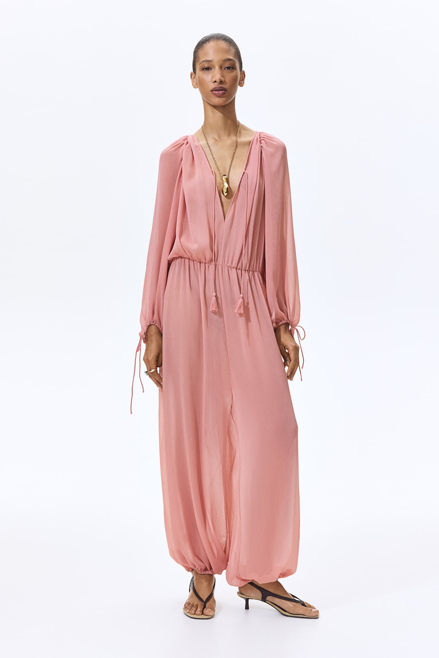 Oversized balloon-leg jumpsuit - 1