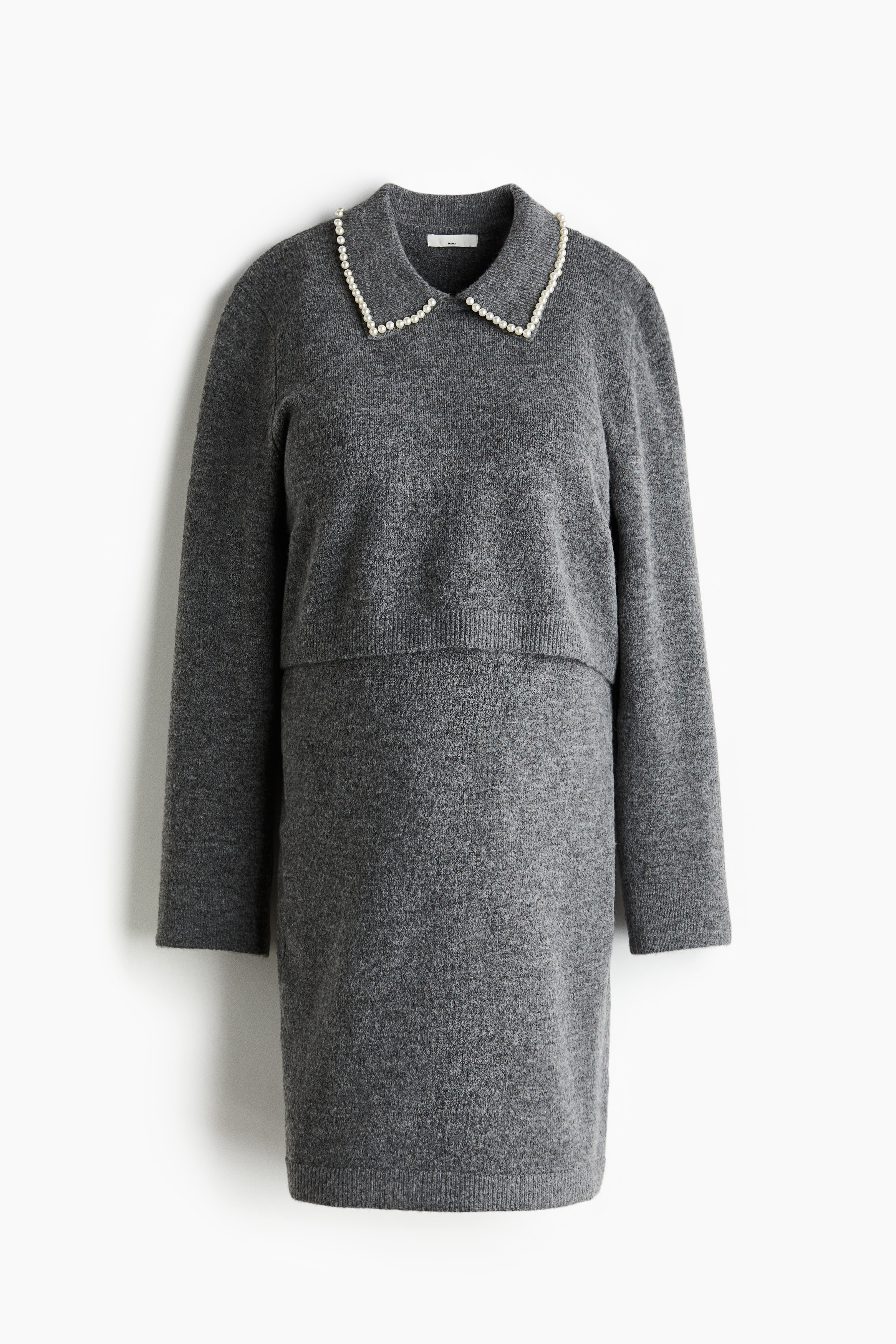 H & M - MAMA ニット2アイテムセット - グレー