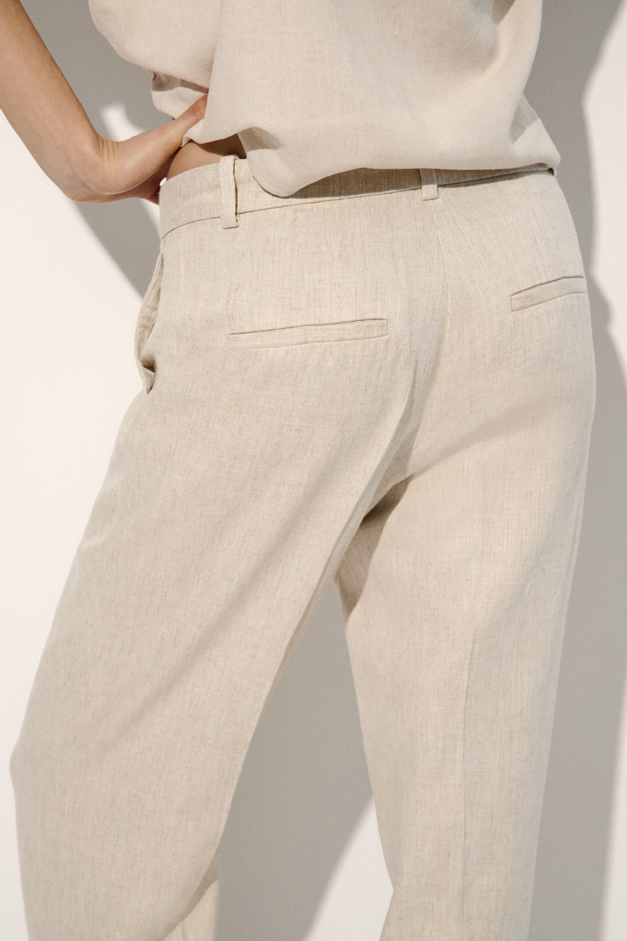 Linen-Blend Dress Pants - image 5
