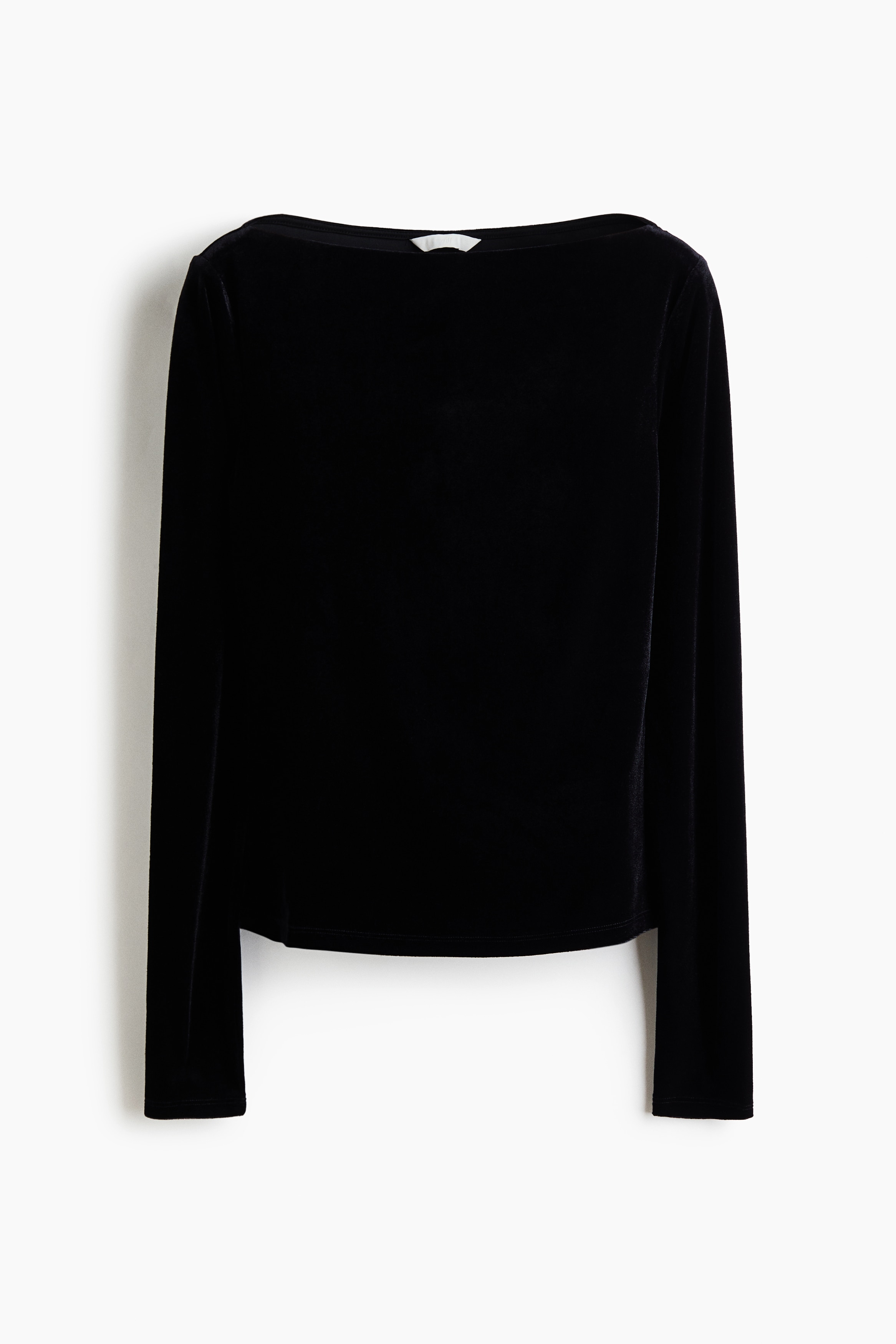 Langarmshirt mit U-Boot-Ausschnitt