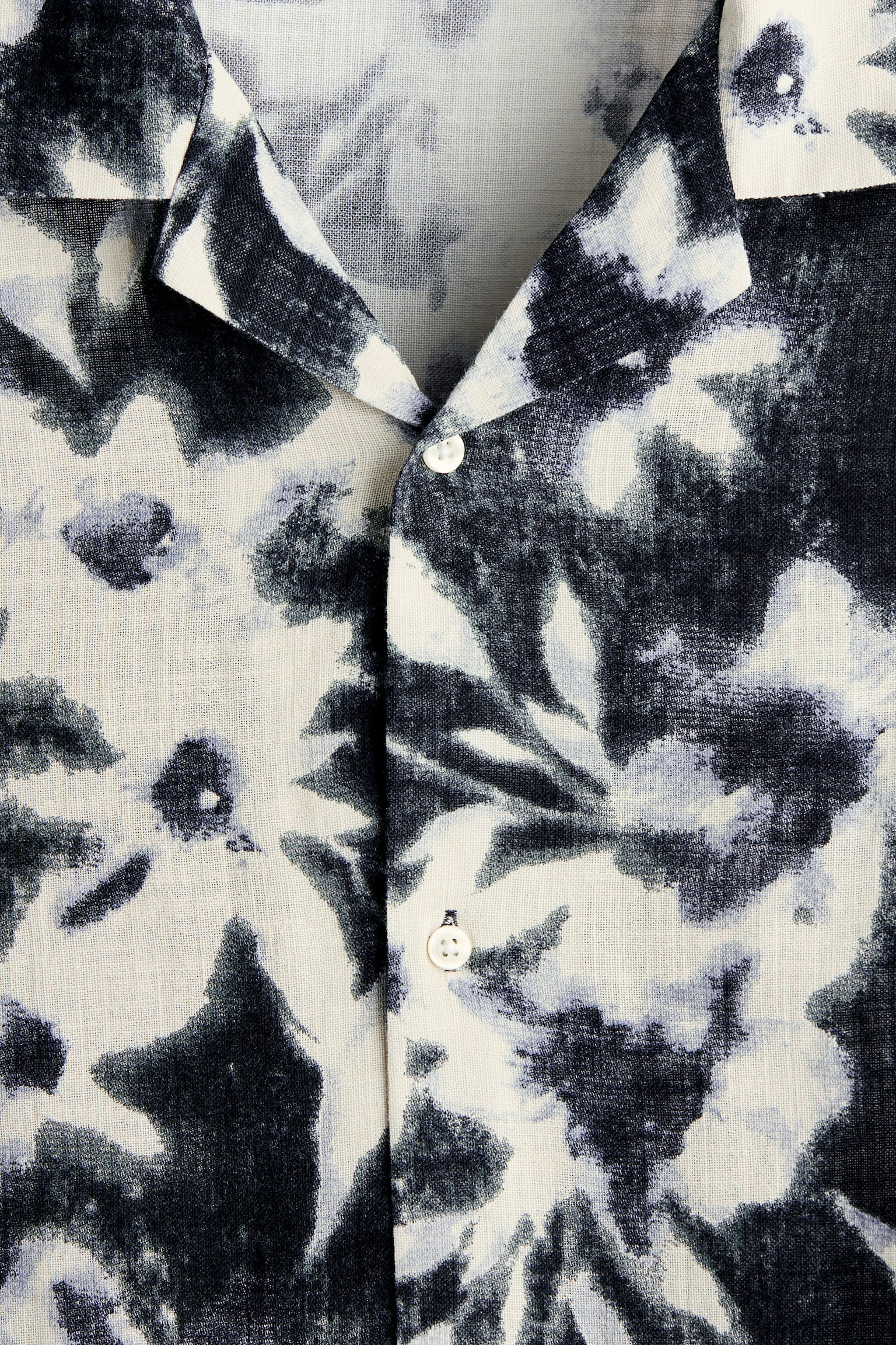 Camisa Resort Relaxed Fit - Negro/Floreado/Café tenue - 5