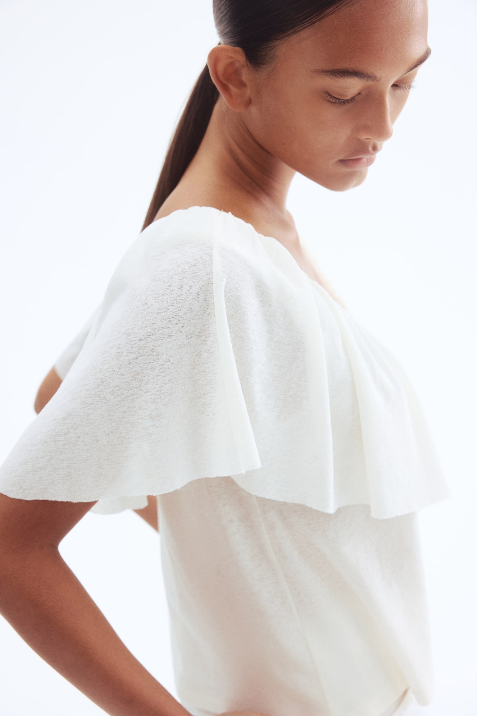 Farbalalı Üst - Beyaz/Siyah - 6