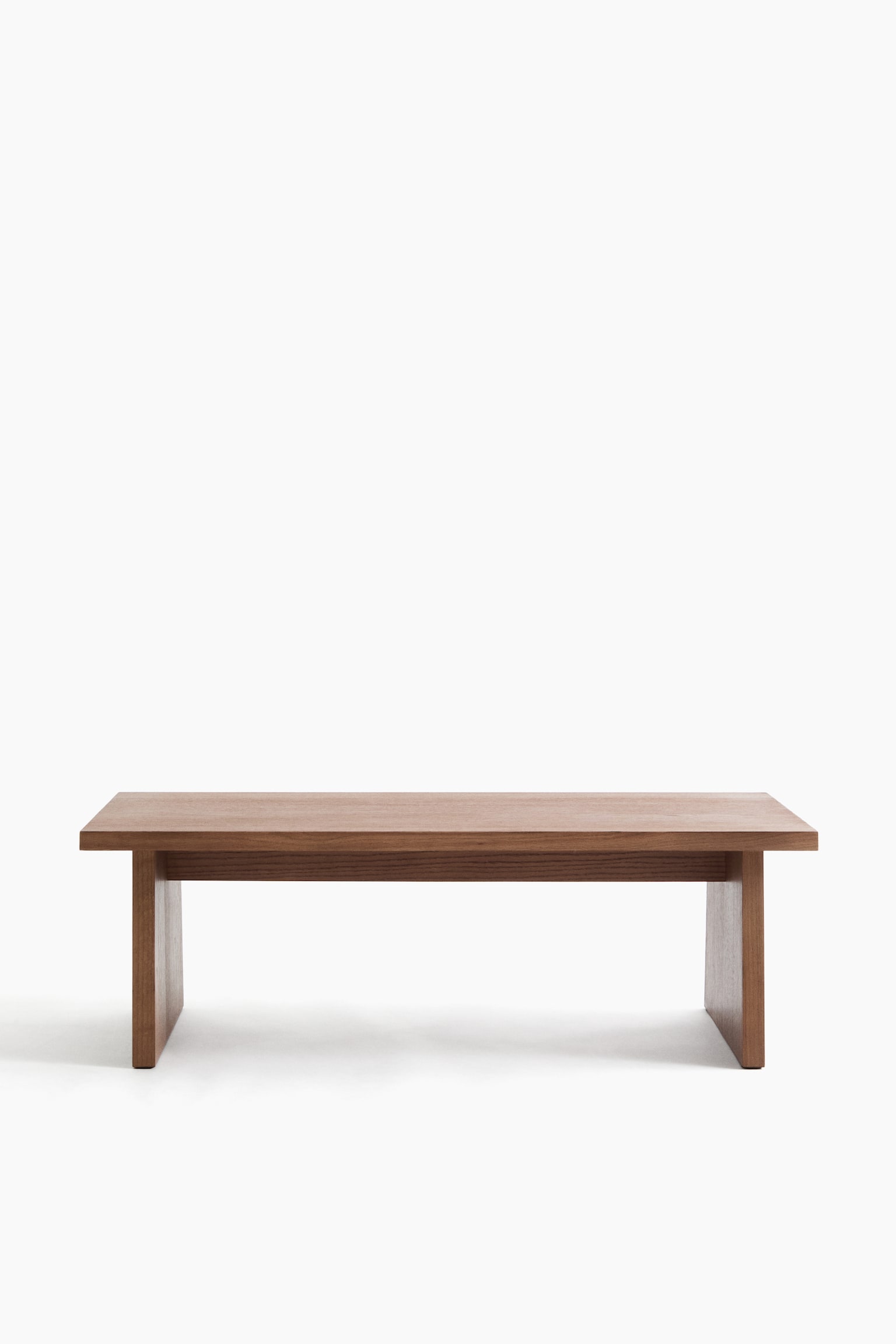 Drevený konferenčný stolík - Svetlohnedá/Tmavohnedá - 2